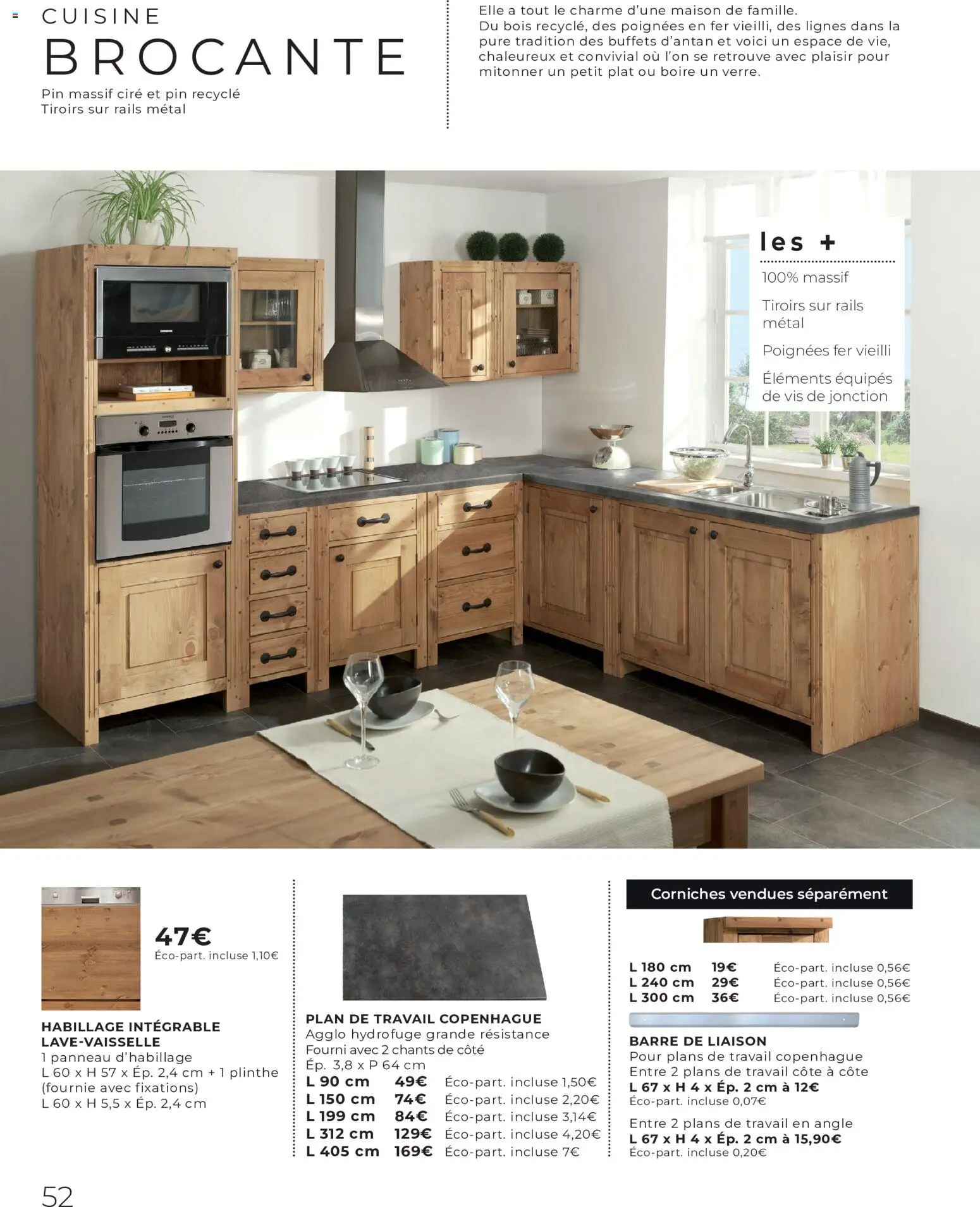 {H1} | Page: 52 | Produits: Cire, Plinthe, Poignées, Tiroirs