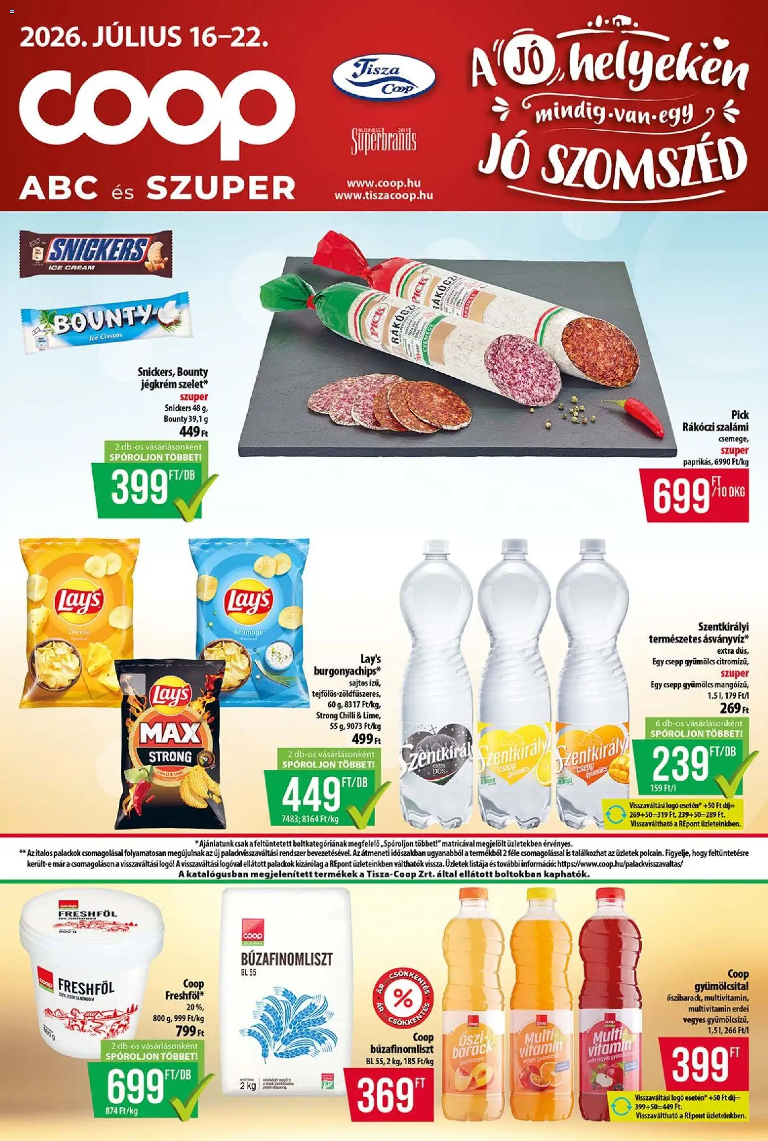 Akciós újság új COOP catalogue cover