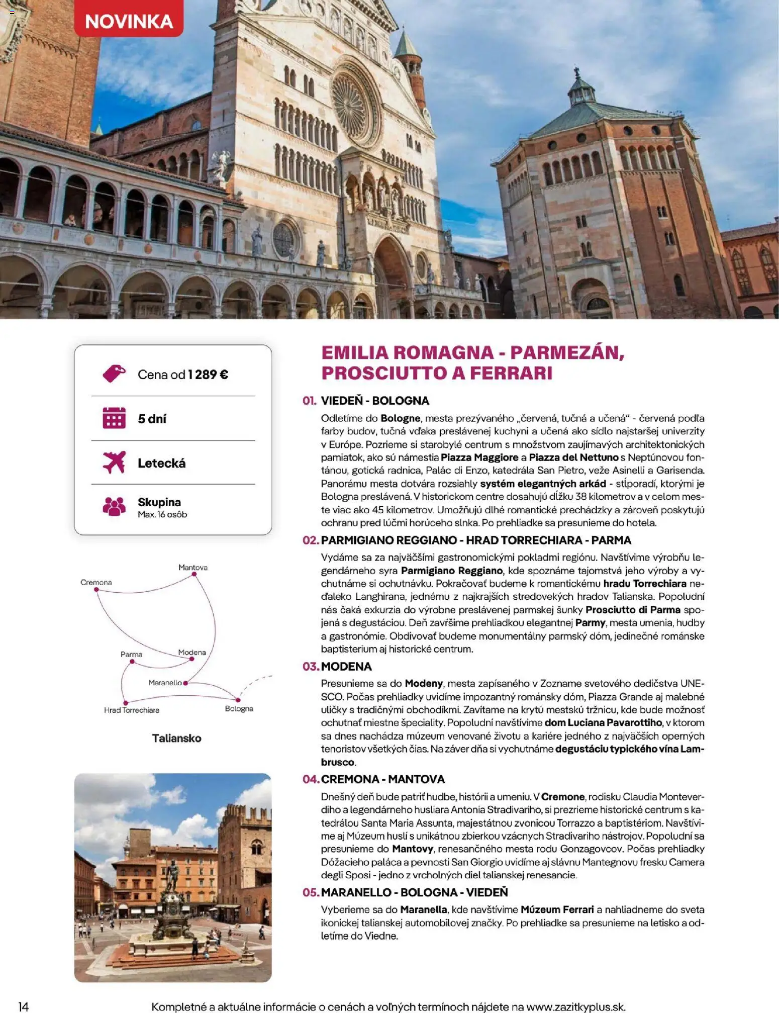 Nové Satur akcie – leták je platný od 02.09.2026 | Strana: 14 | Produkty: Prosciutto, Parmigiano Reggiano