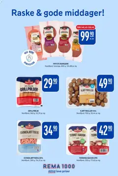 Forhåndsvisning av Rema 1000 kundeavis gyldig fra 12/10/2026 | Side: 7 | Produkter: Bacon, Kylling, Kjøttboller, Svinekjøttdeig