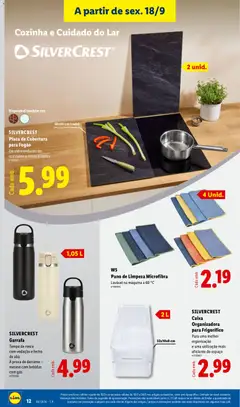 Pré-visualização Lidl Promoções Fim de Semana válido de 18/09/2026 | Página: 12 | Produtos: Frigorífico, Fogão, Bebidas, Caixa