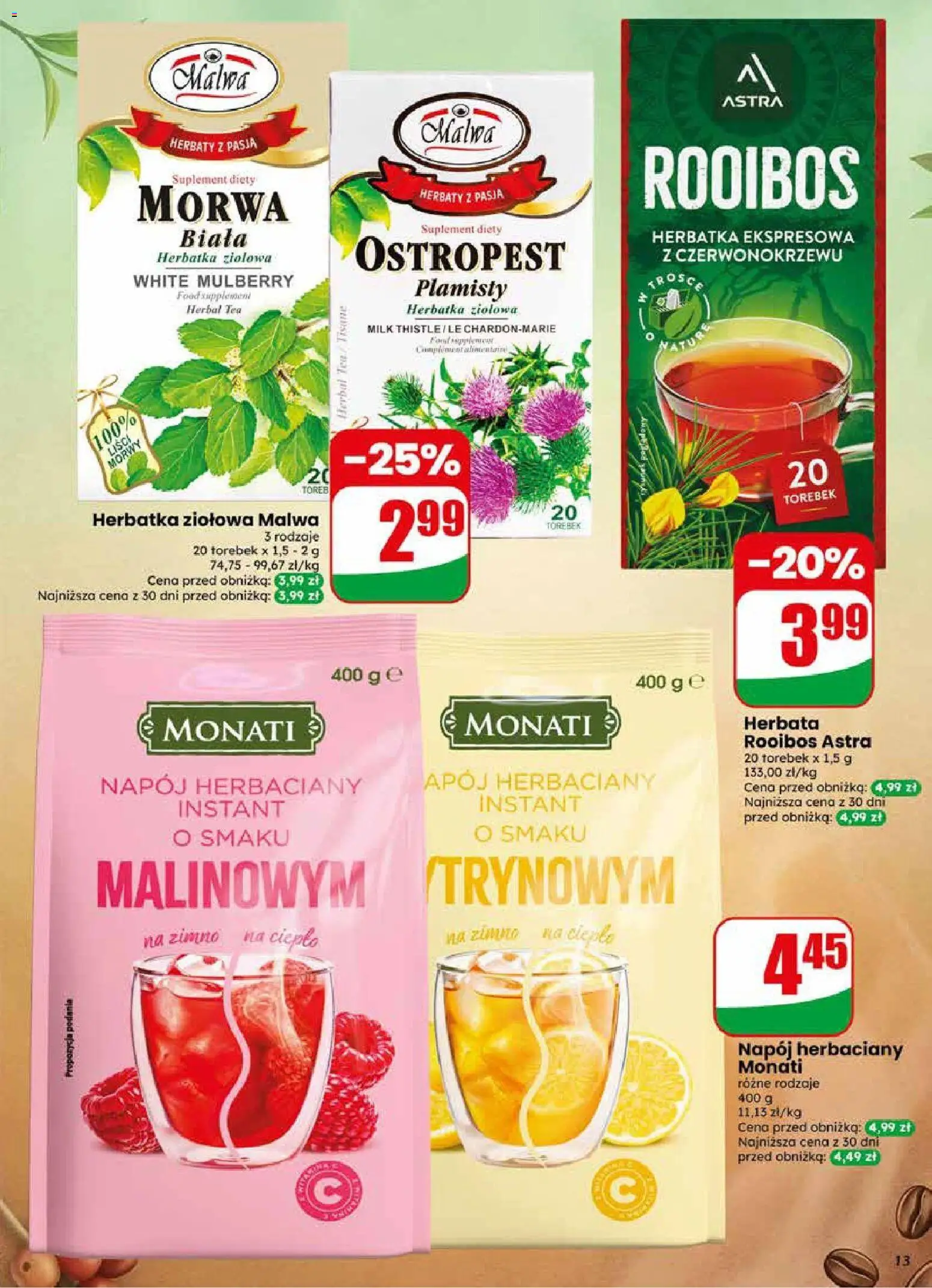 Dino gazetka od 10.06.2026 | Strona: 13 | Produkty: Herbata