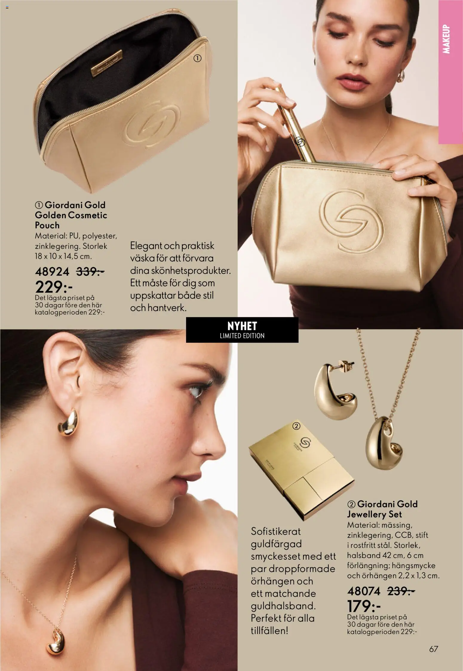Oriflame reklamblad aktuell från 11.03.2026 | Sida: 67 | Produkter: Halsband, Örhängen, Set, Väska