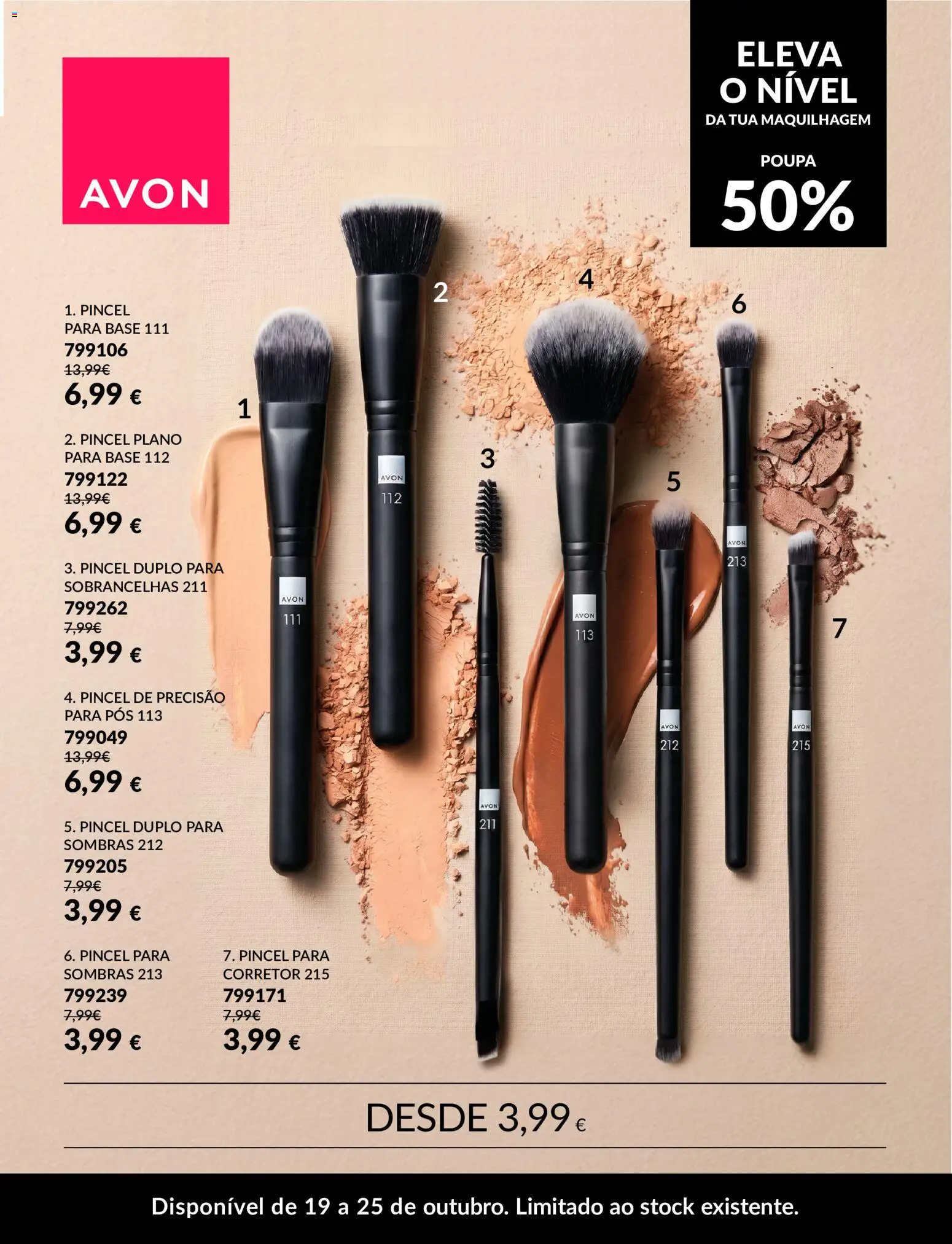Avon folheto Eleva o Nível │ válido de 19/10/2026 | Página: 2 | Produtos: Pincel, Maquilhagem, Corretor, Base