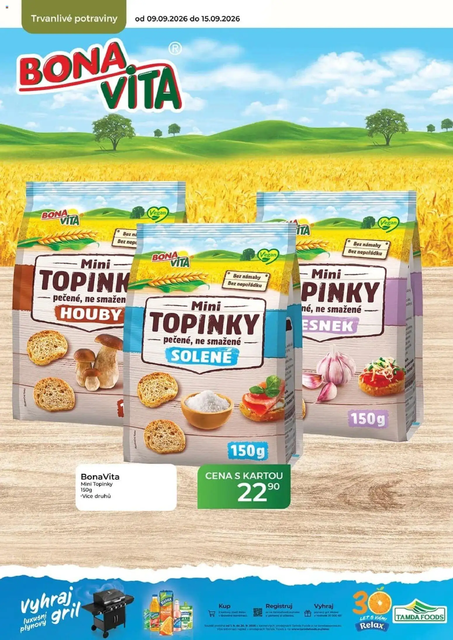 Tamda Foods leták od 16.09.2026 | Strana: 26 | Produkty: Vegan, Topinky, Gril, Houby