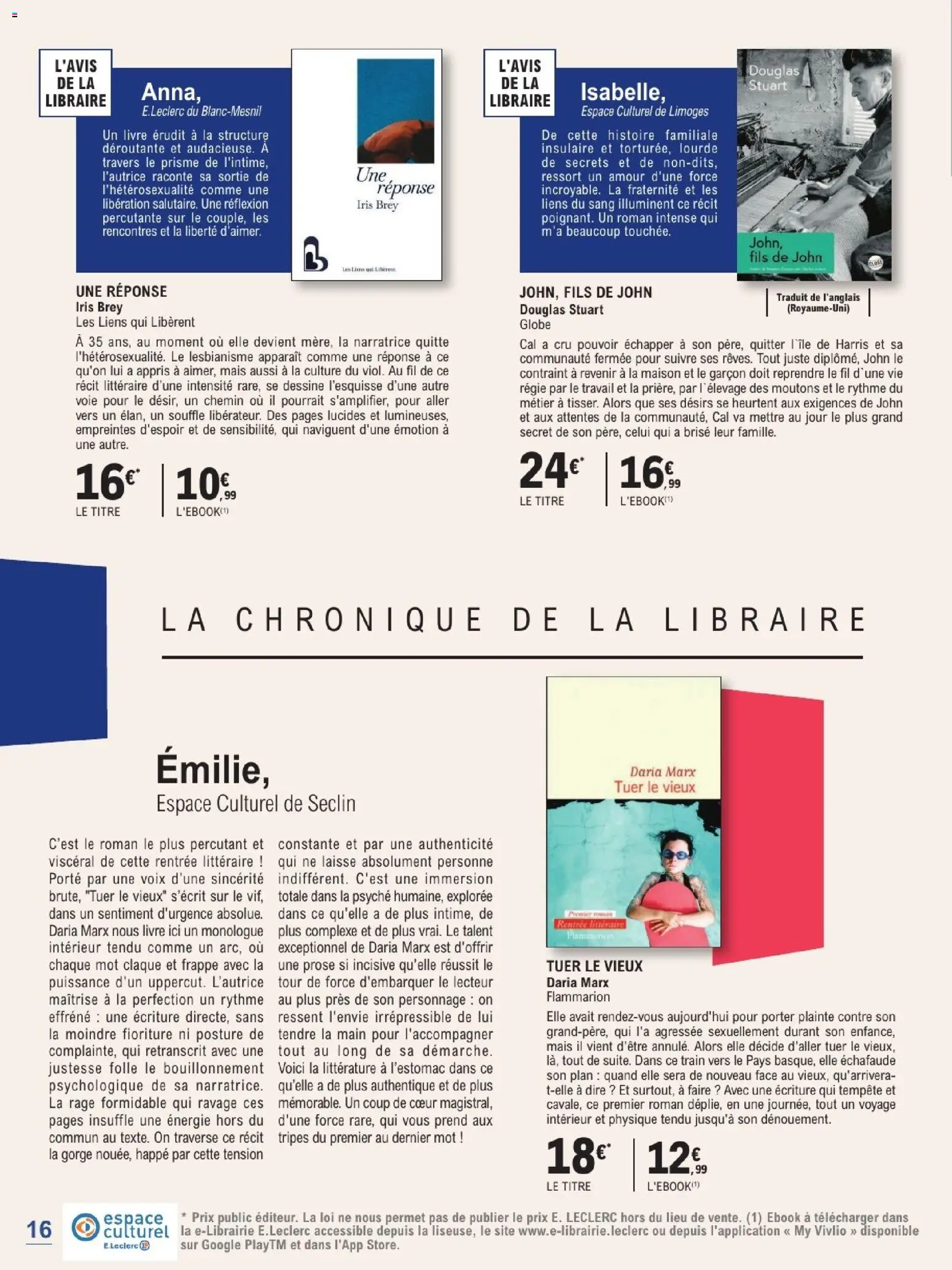 {H1} | Page: 16 | Produits: Mais, Tripes, Porte, Livre