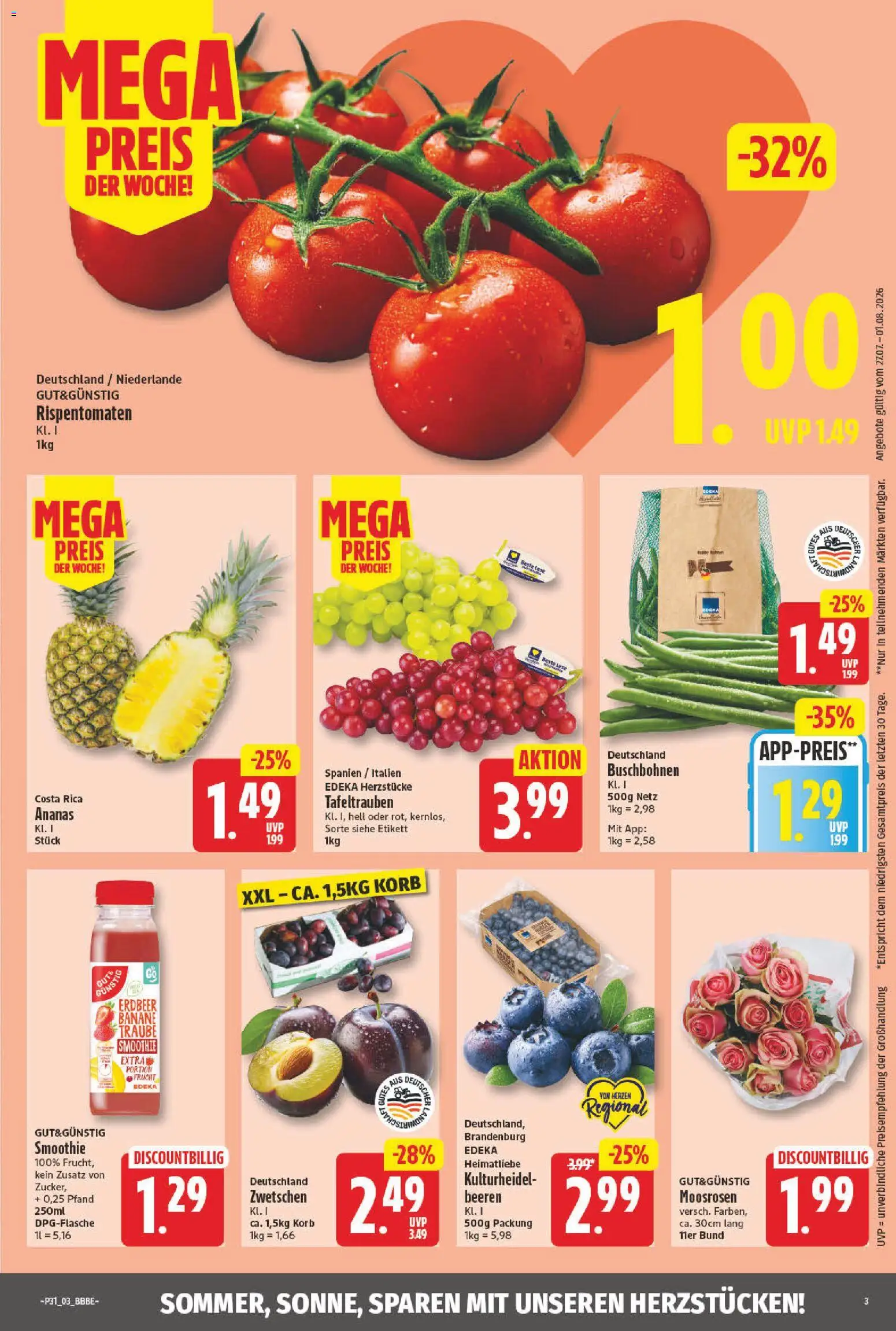 NP Discount Prospekt – gültig ab 27.07.2026 | Seite: 2 | Produkte: Korb, Ananas
