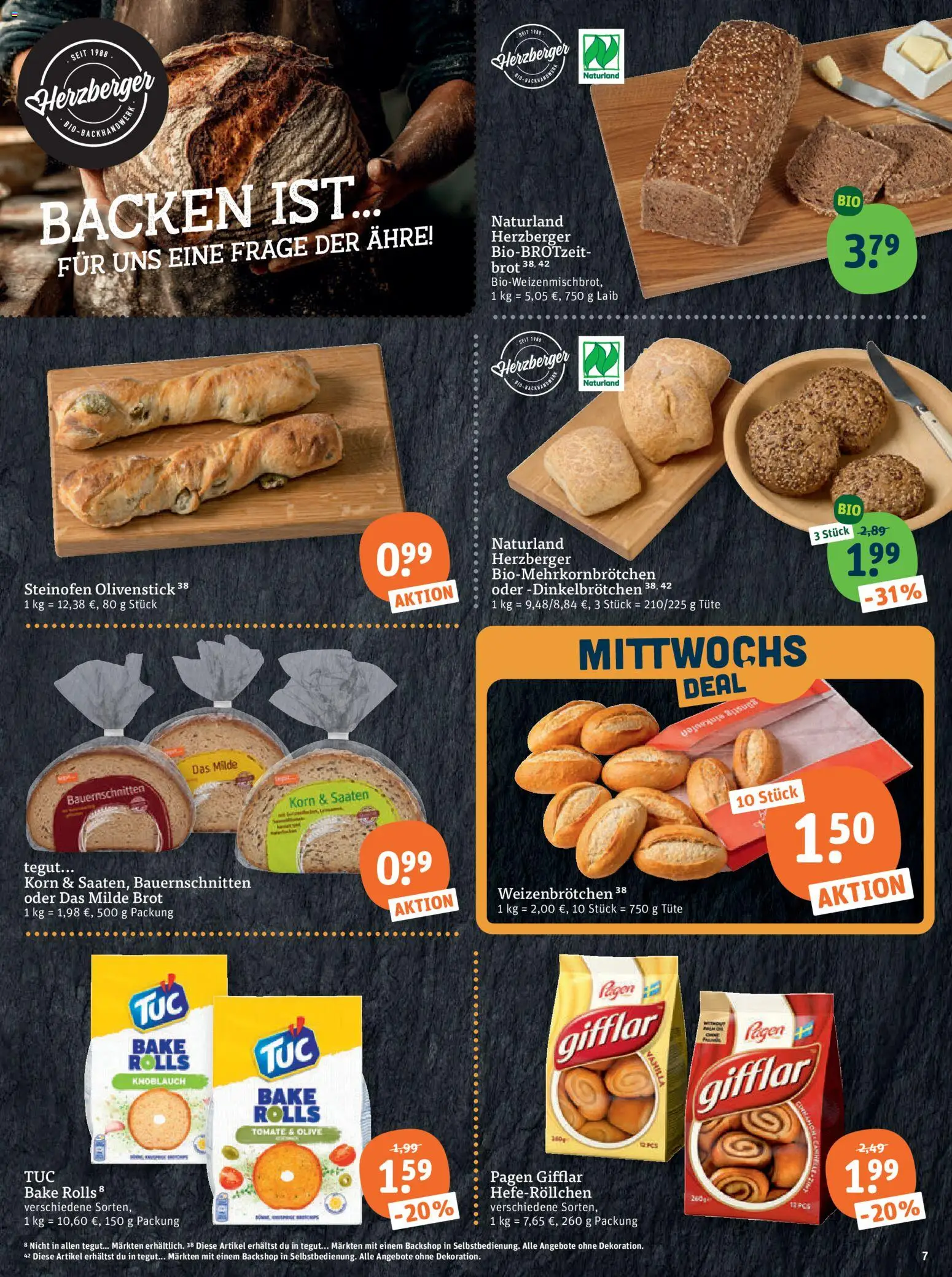 Tegut Prospekt – gültig ab 20.07.2026 | Seite: 9 | Produkte: Knoblauch, Brot