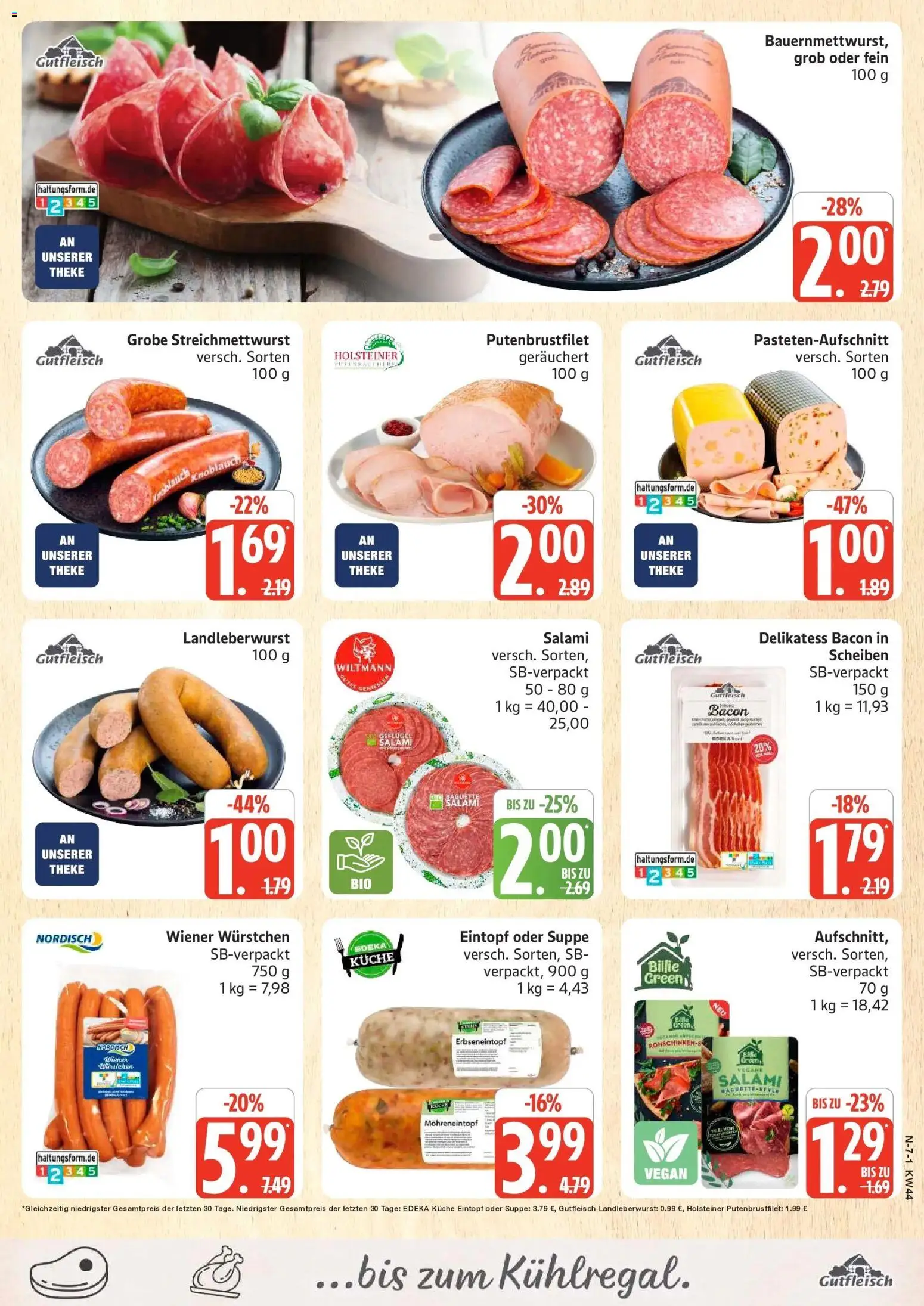 Marktkauf Prospekt Neuenkirchen (ab 26.10.2026) » Angebote online | Seite: 7 | Produkte: Theke, Küche, Knoblauch, Salami