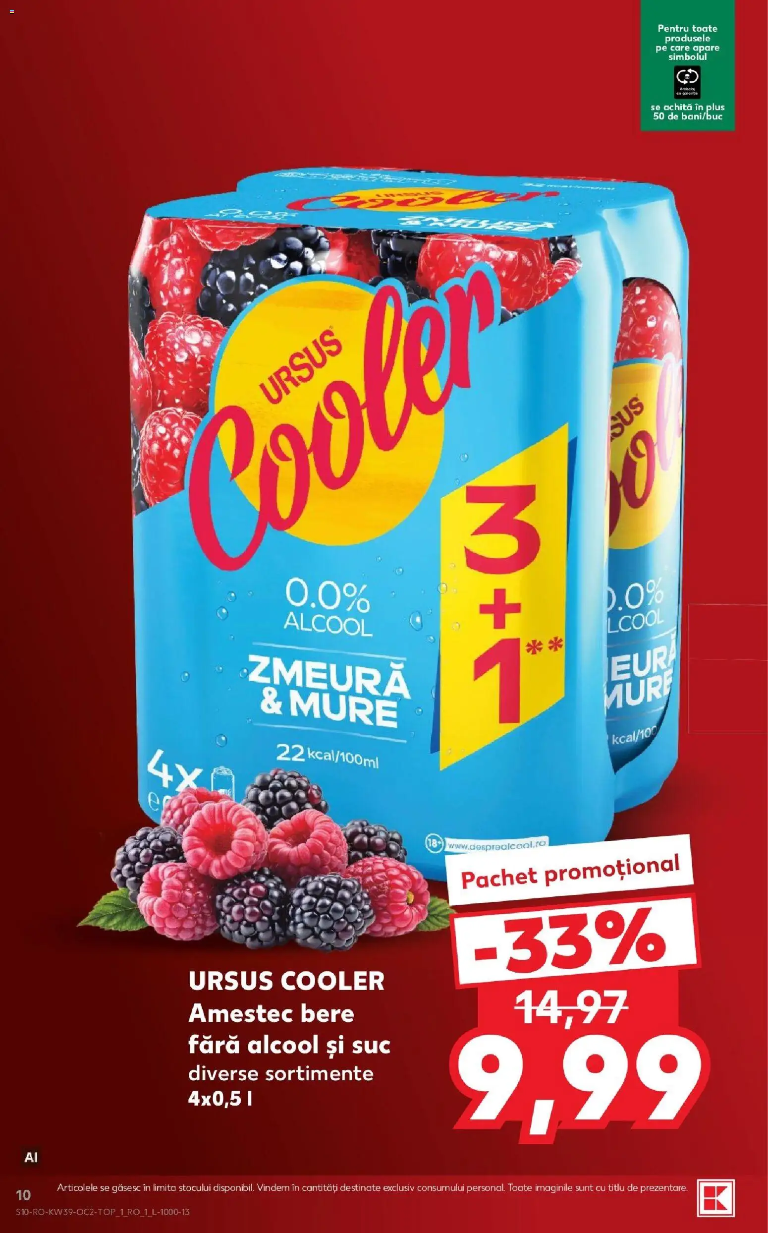 Kaufland RO akciós ujság - amely érvényes a következő dátumtól: 2026.09.23. | Oldal: 10