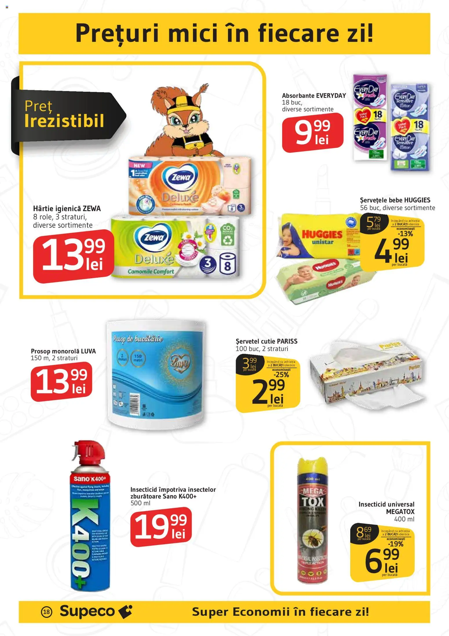 Noul catalog Supeco – valabil de la 11.06.2026 | Pagină: 18 | Produse: Prosop monorolă, Cutie, Mici, Absorbante