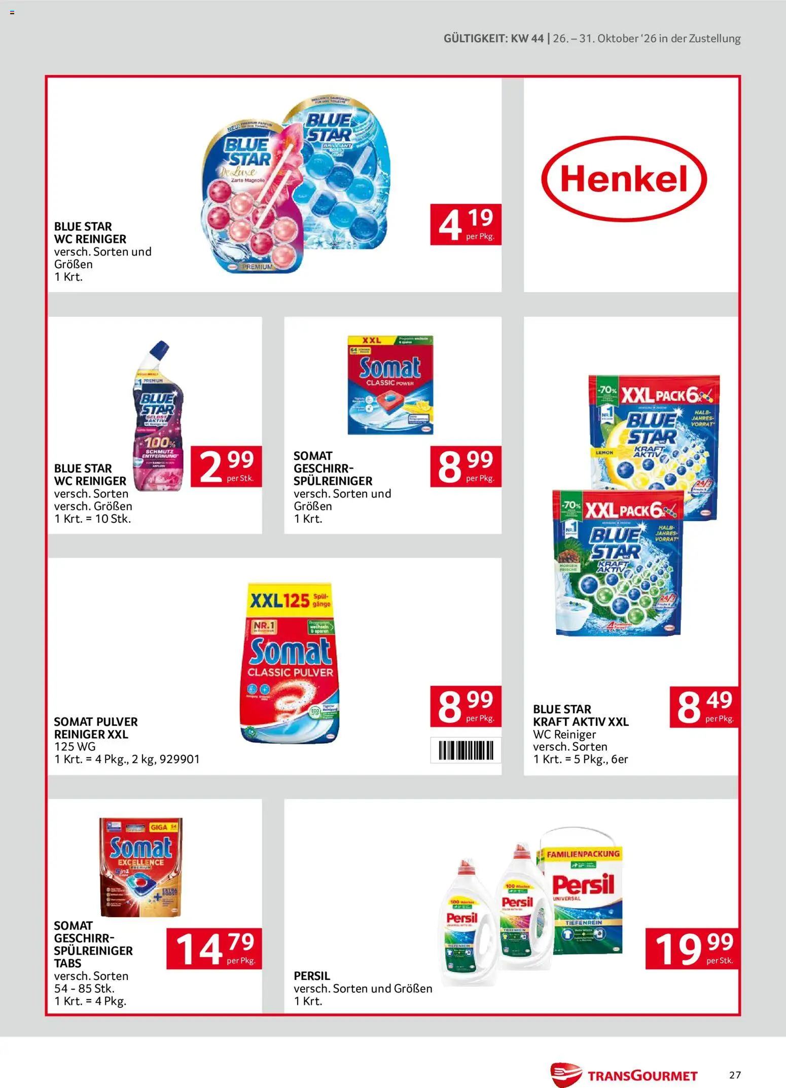 Transgourmet Flugblatt gültig ab 26.10.2026 | Seite: 27