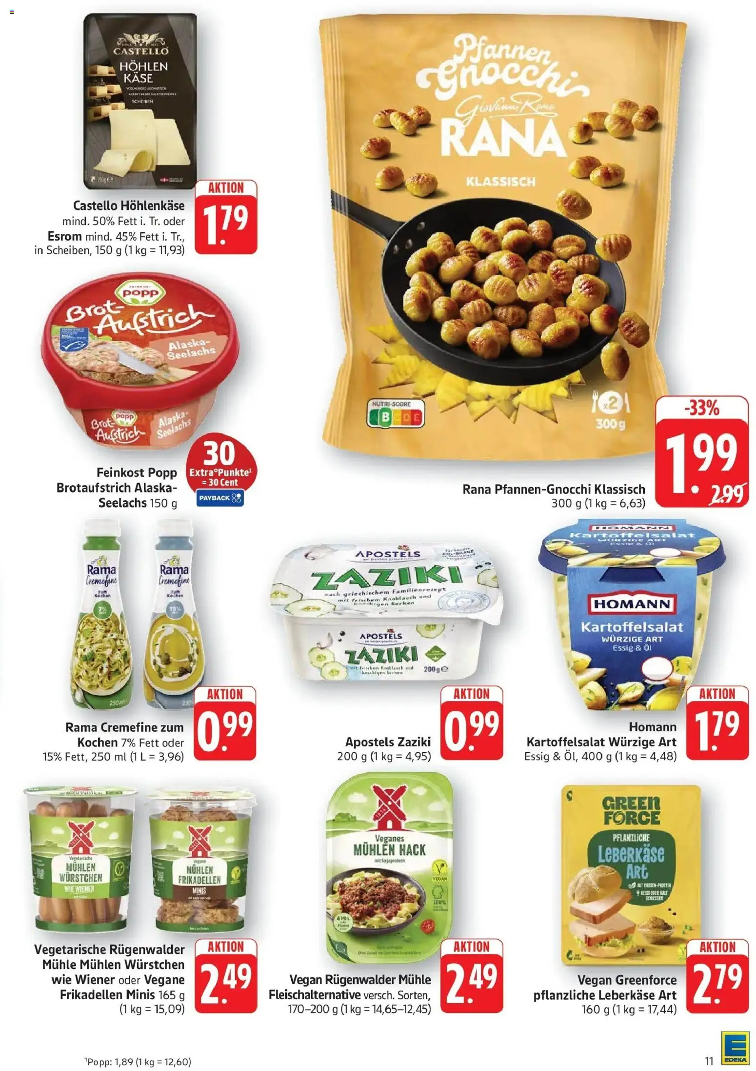 Edeka Prospekt Eislingen – gültig ab 27.07.2026 | Seite: 11 | Produkte: Mühle, Öl, Brot, Leberkase