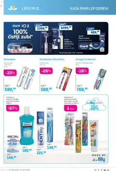 Lilly drogerie katalog - pregled Lilly drogerie katalog kataloga - važi od 01.08.2026 | Strana: 24 | Proizvode: Krema, Parodontax, Pasta za zube, Četkica za zube