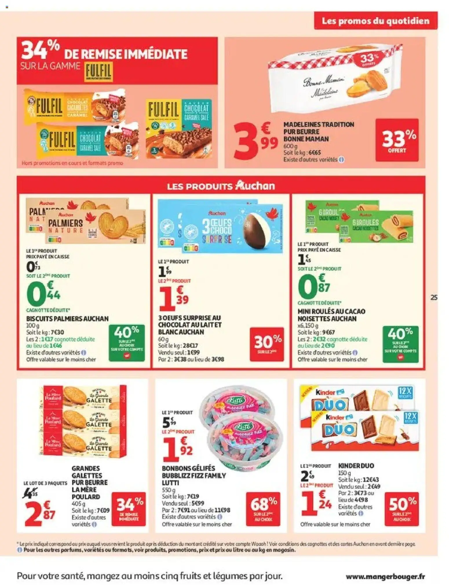 {H1} | Page: 25 | Produits: Noisettes, Cookies, Lait, Beurre