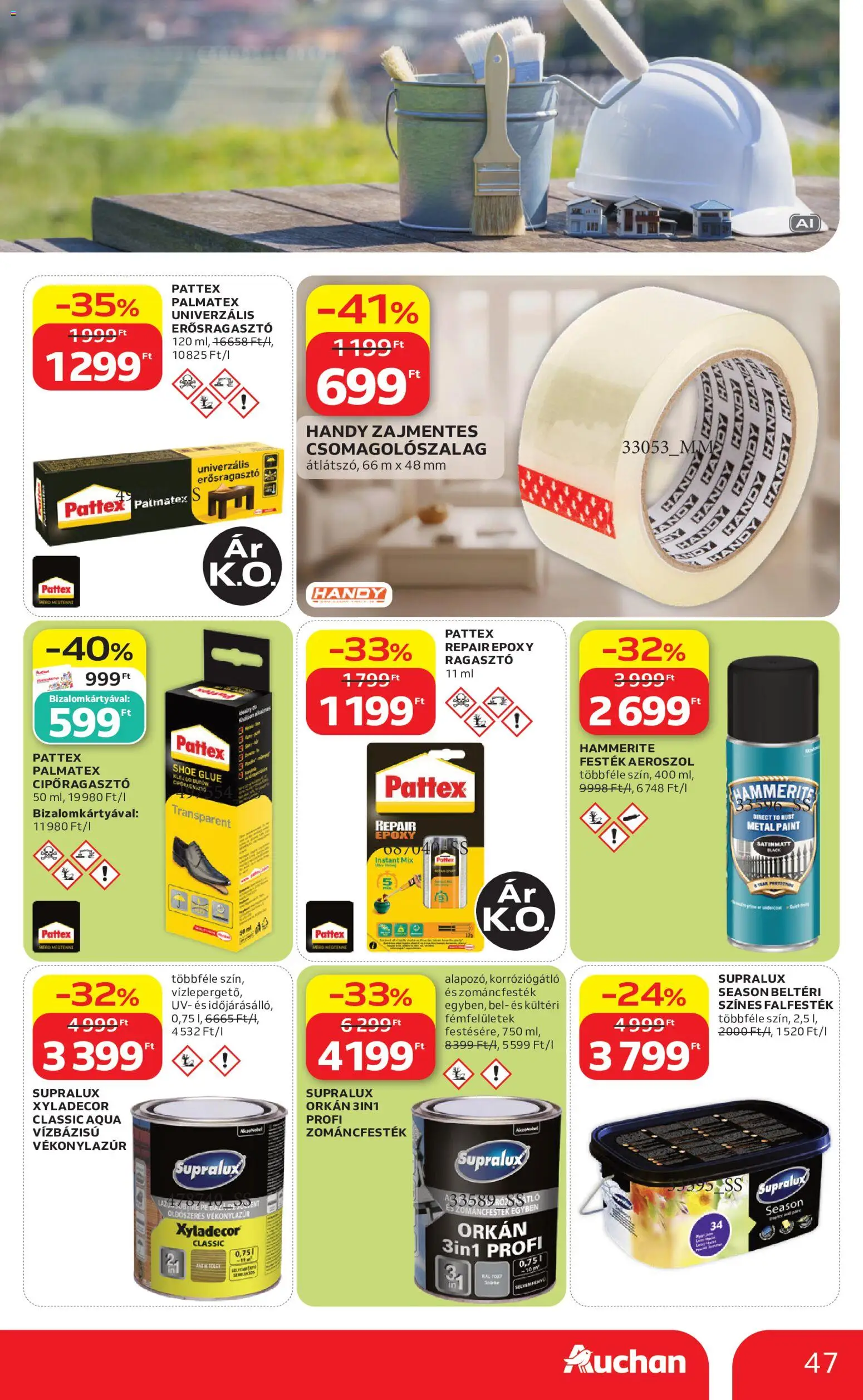 Auchan akciós ujság - amely érvényes a következő dátumtól: 2026.09.03. | Oldal: 47