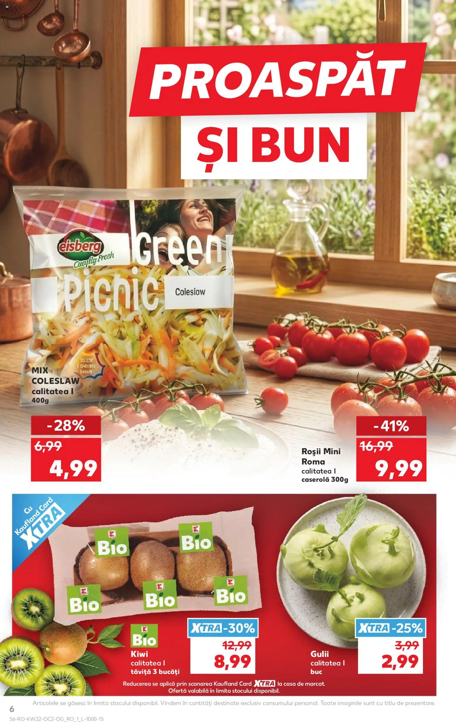 Kaufland RO akciós ujság - amely érvényes a következő dátumtól: 27.05.2026 | Oldal: 6 | Termékek: Kiwi
