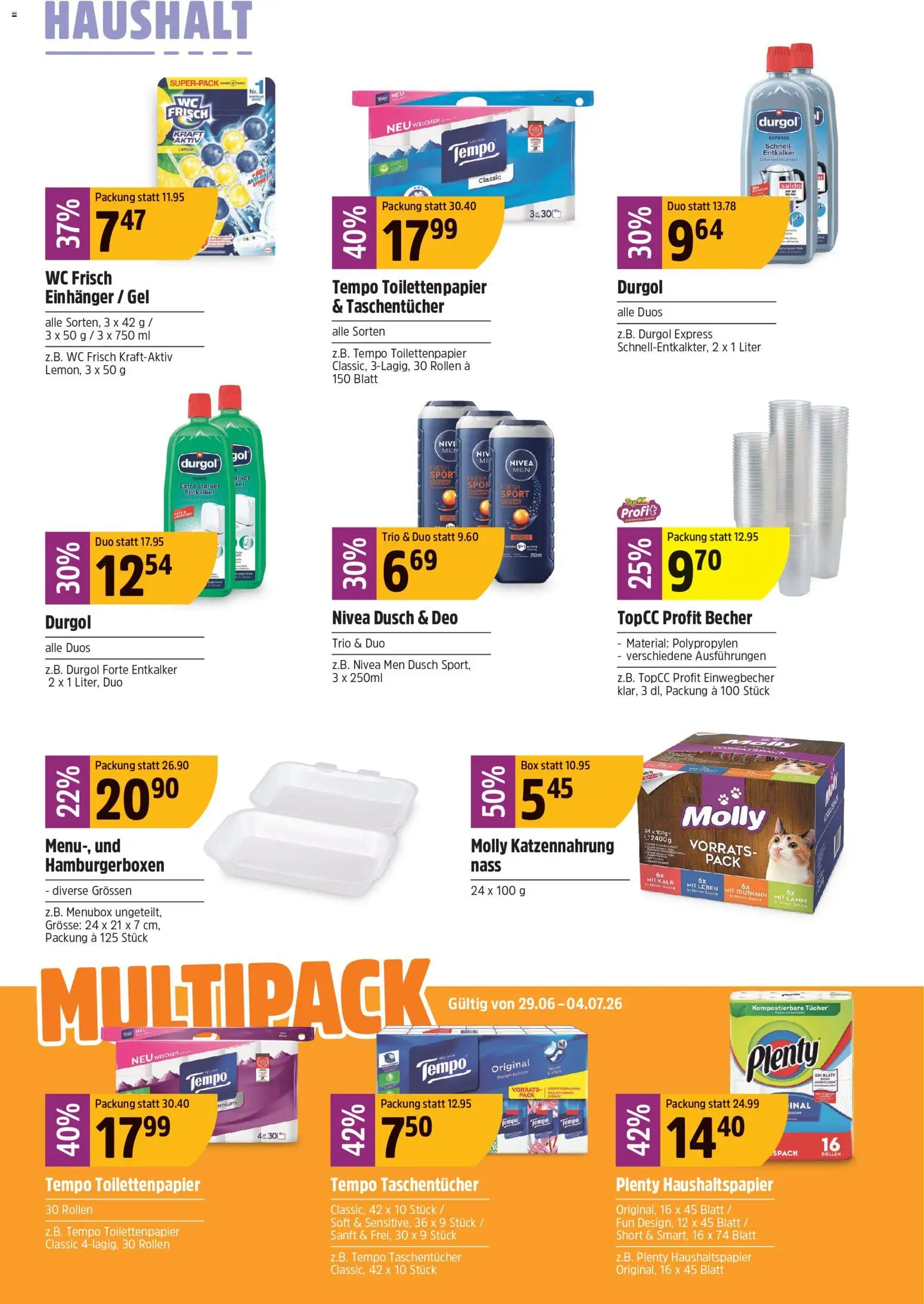 TopCC aktionen – gültig ab 29.06.2026 | Seite: 22 | Produkte: Box, Toilettenpapier