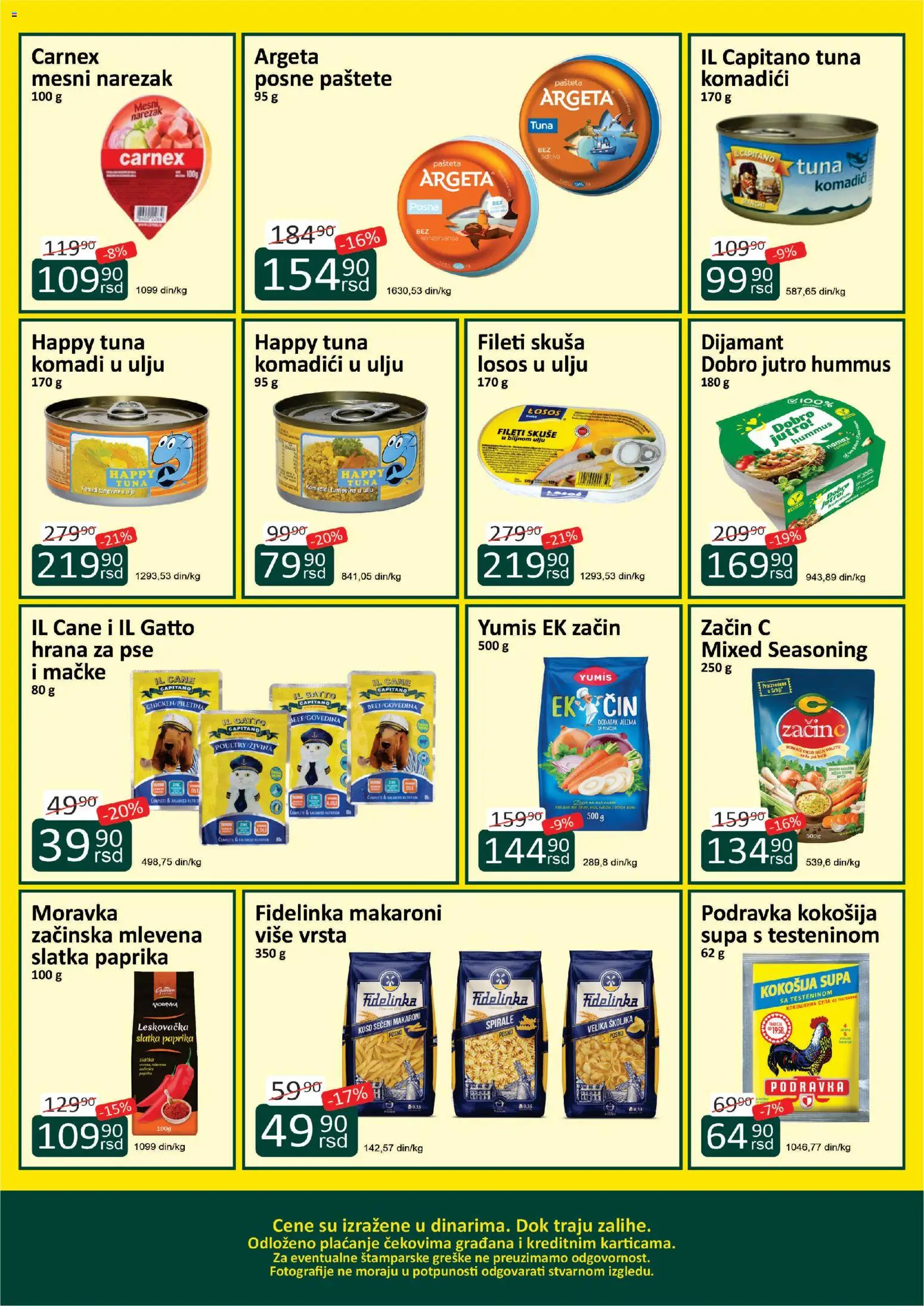 ŽINASA katalog - važi od 01.10.2026 | Strana: 3 | Proizvode: Hrana za pse, Narezak, Piletina, Pašteta