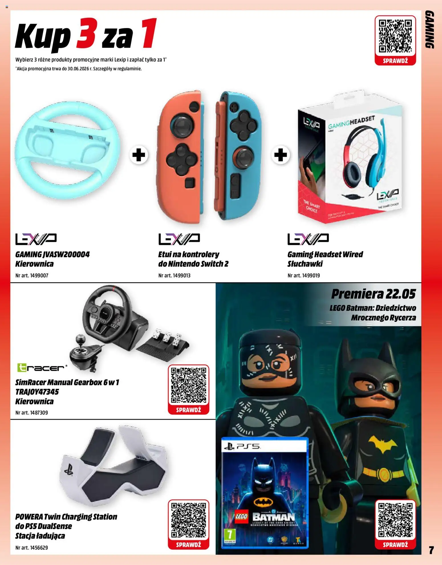 Media Markt promocje od 11.05.2026 | Strona: 7 | Produkty: Słuchawki, Lego