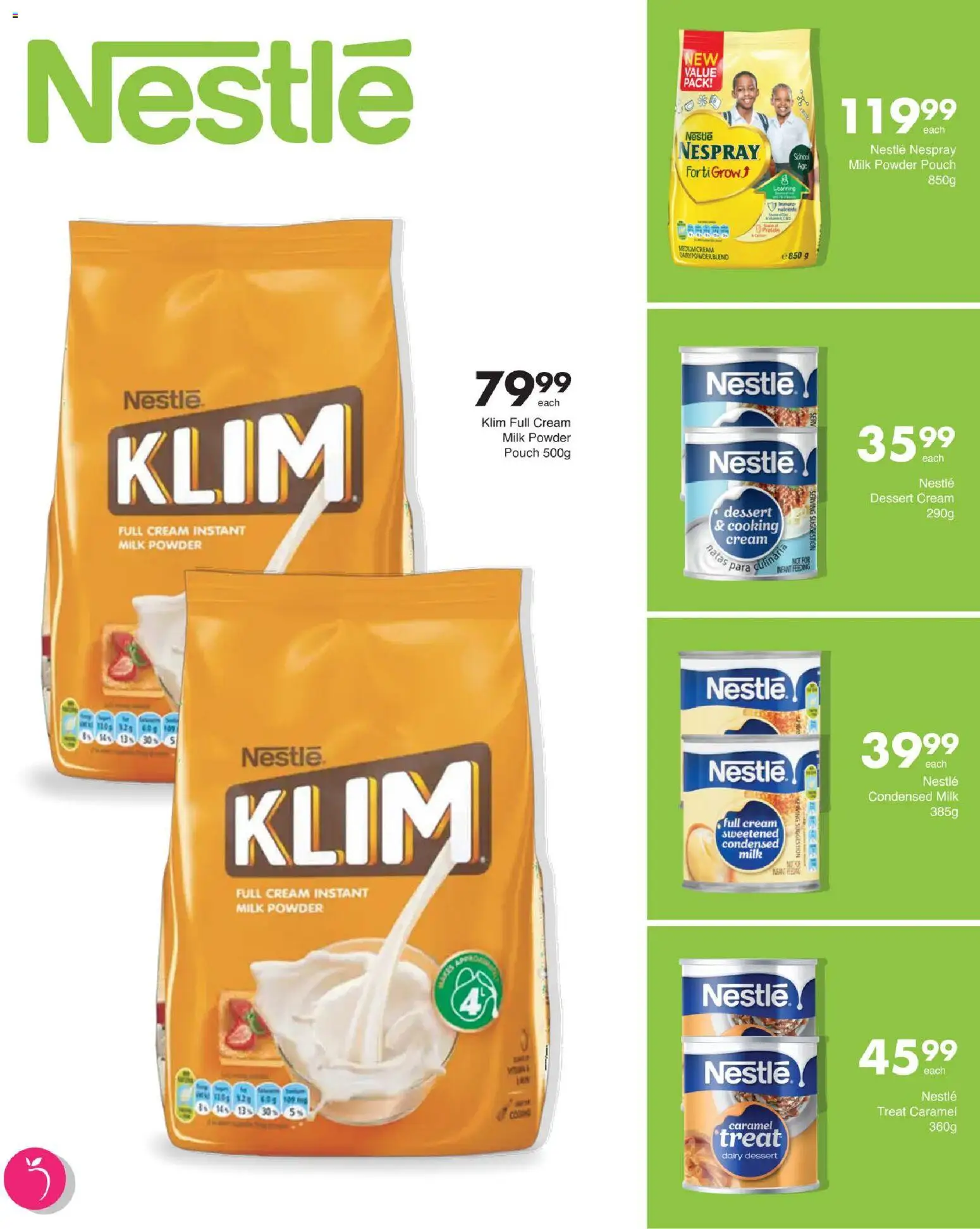 New Save catalogue – valid from 13/08/2026 | Page: 30 | Products: Dessert, Milk, Condensed milk, Powder