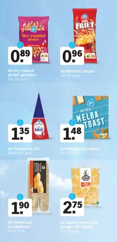 AH Melba toast naturel, AH Melba toast naturel Pak 240 gram - Voorbeeld van een folder van Albert Heijn, geldig van 13-07-2026 | Pagina: 27 | Producten: Boter, Friet, Brie, Stokbrood