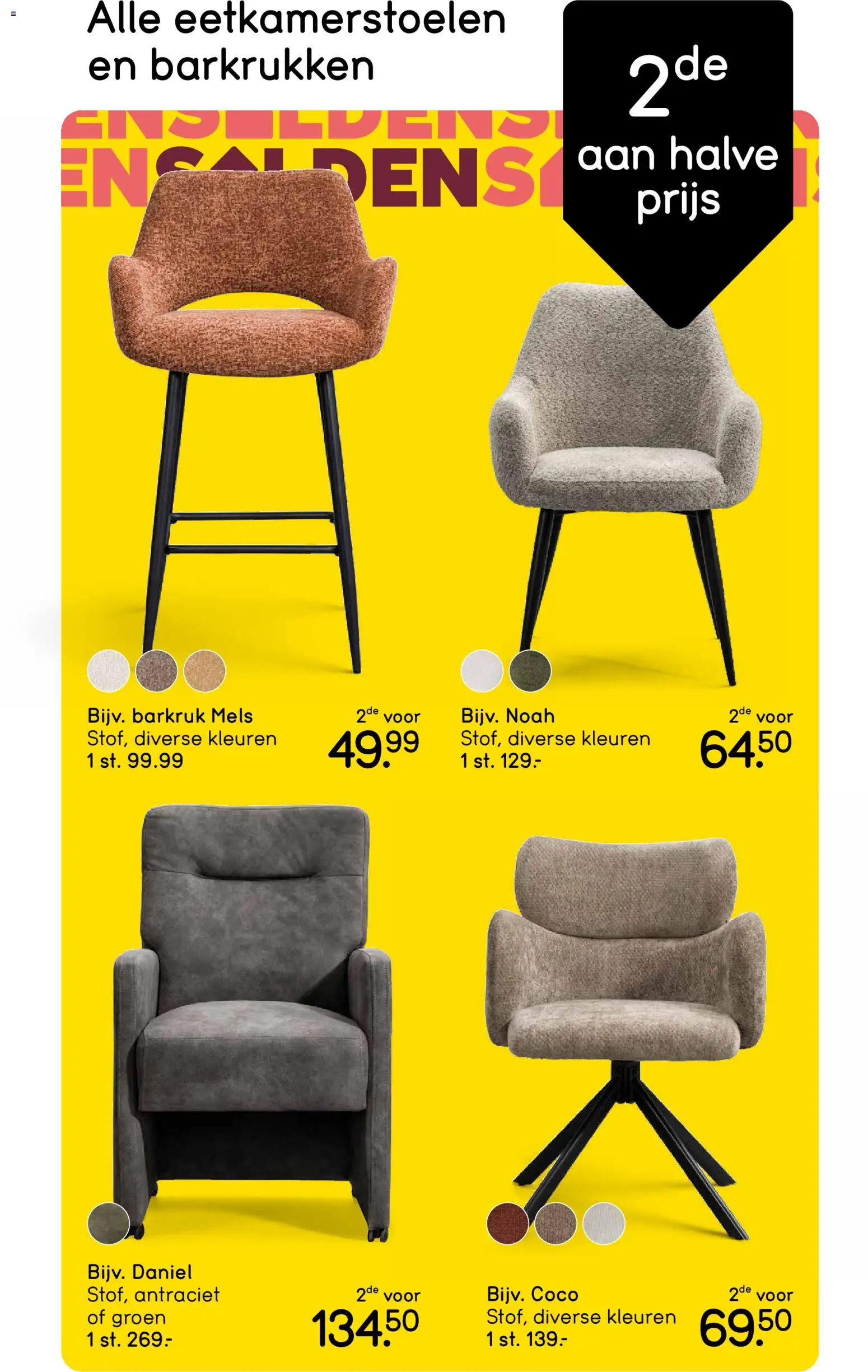 {H1} | Pagina: 2 | Producten: Eetkamerstoelen