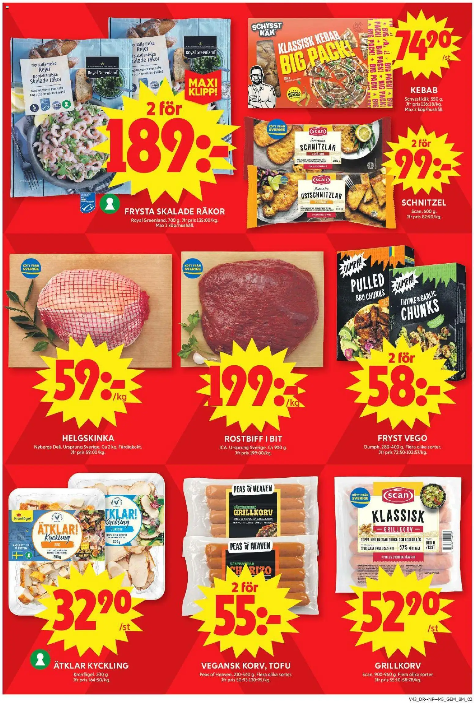 ICA Maxi reklamblad aktuell från 19/10/2026 | Sida: 2