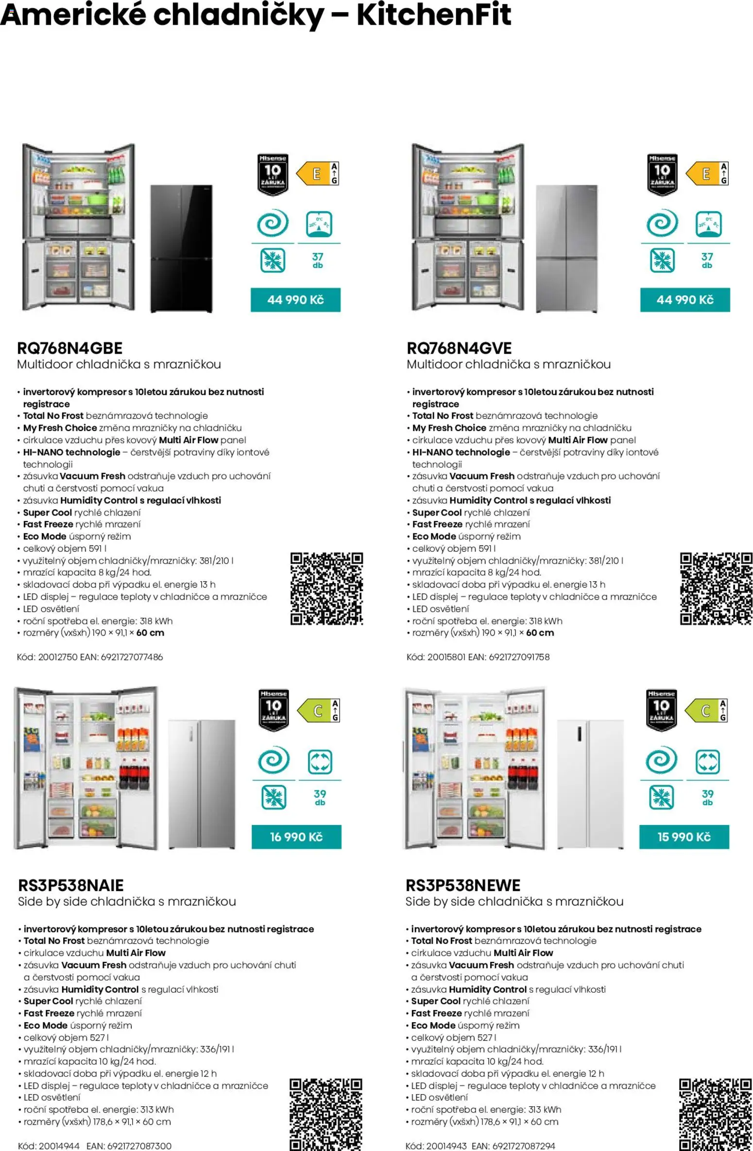 Möbelix leták - Hisense od 01.09.2025 | Strana: 14 | Produkty: Chladnička, Kompresor, Zásuvka, LED