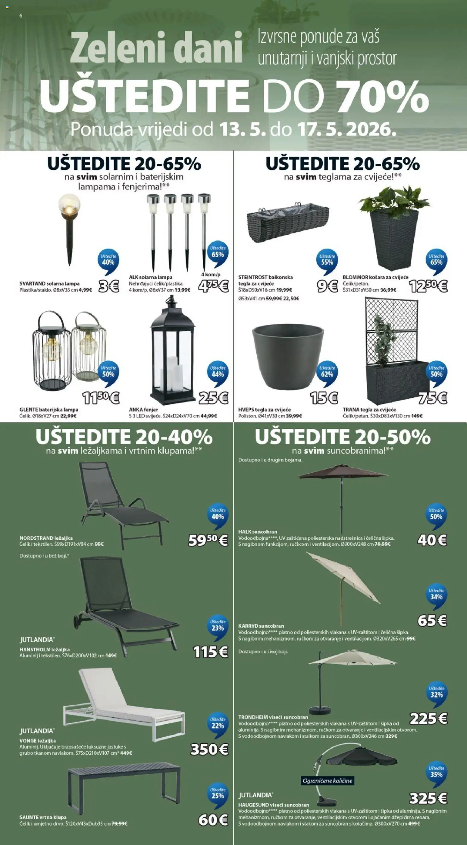 JYSK katalog | vrijedi od 13.05.2026 | Stranica: 6