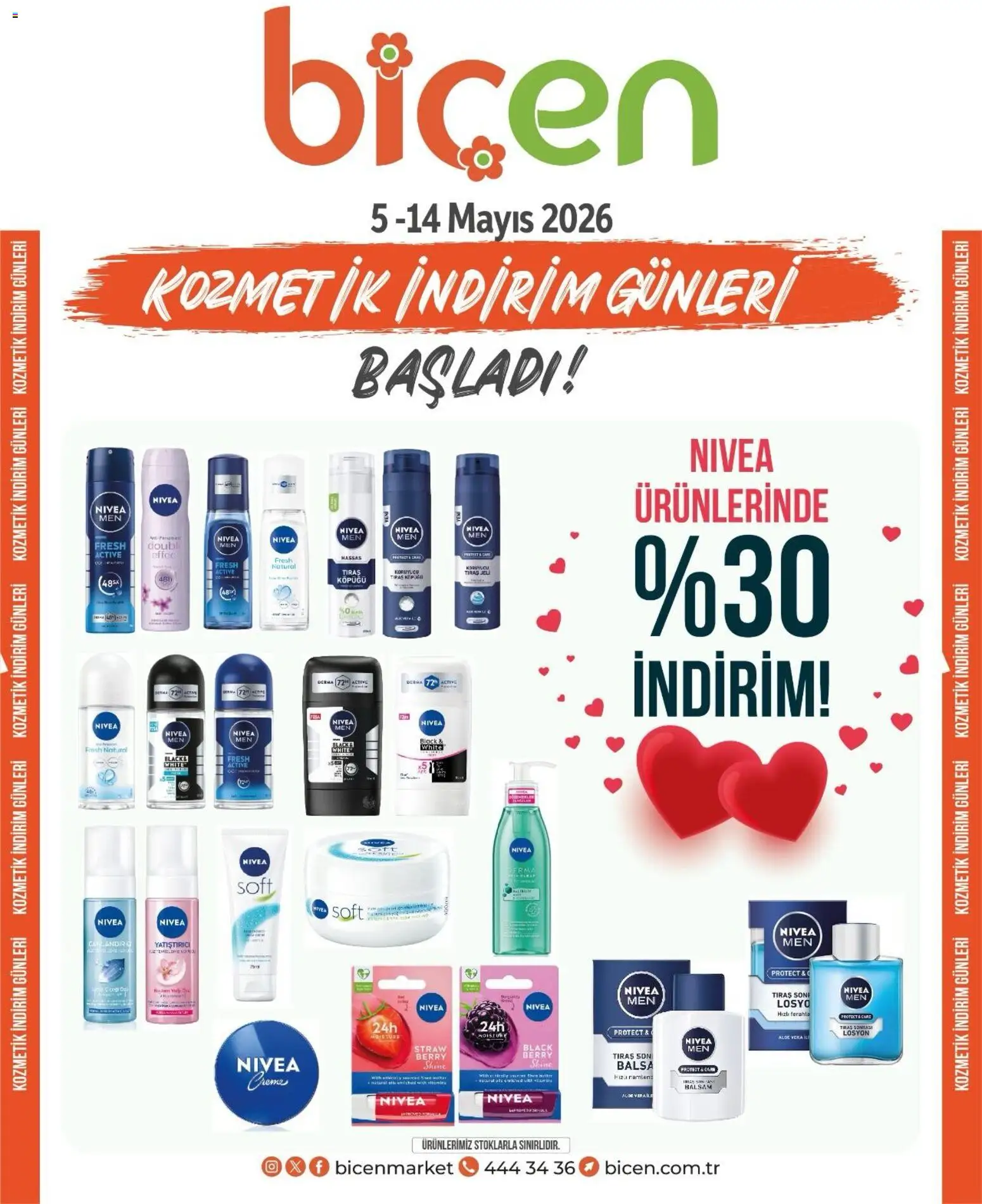 Biçen Market - Kozmetik indirim günleri - 05.05.2026 tarihinden itibaren geçerlidir | Sayfa: 3 | Ürünler: Tıraş köpüğü