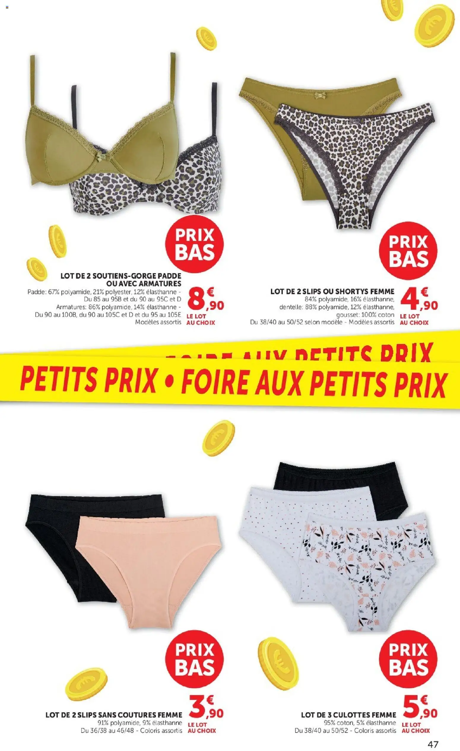 {H1} | Page: 47 | Produits: Coton, Slips