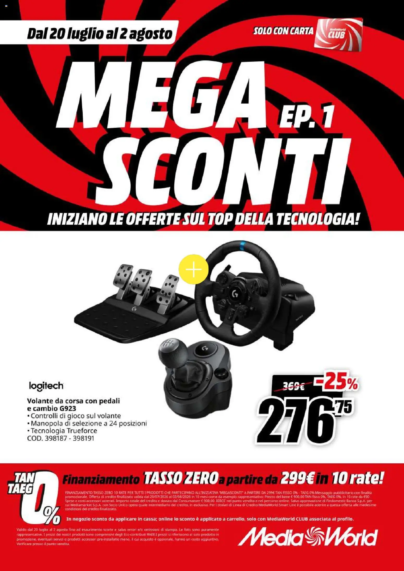 Volantino Media World del 20/07/2026 | Pagina: 40