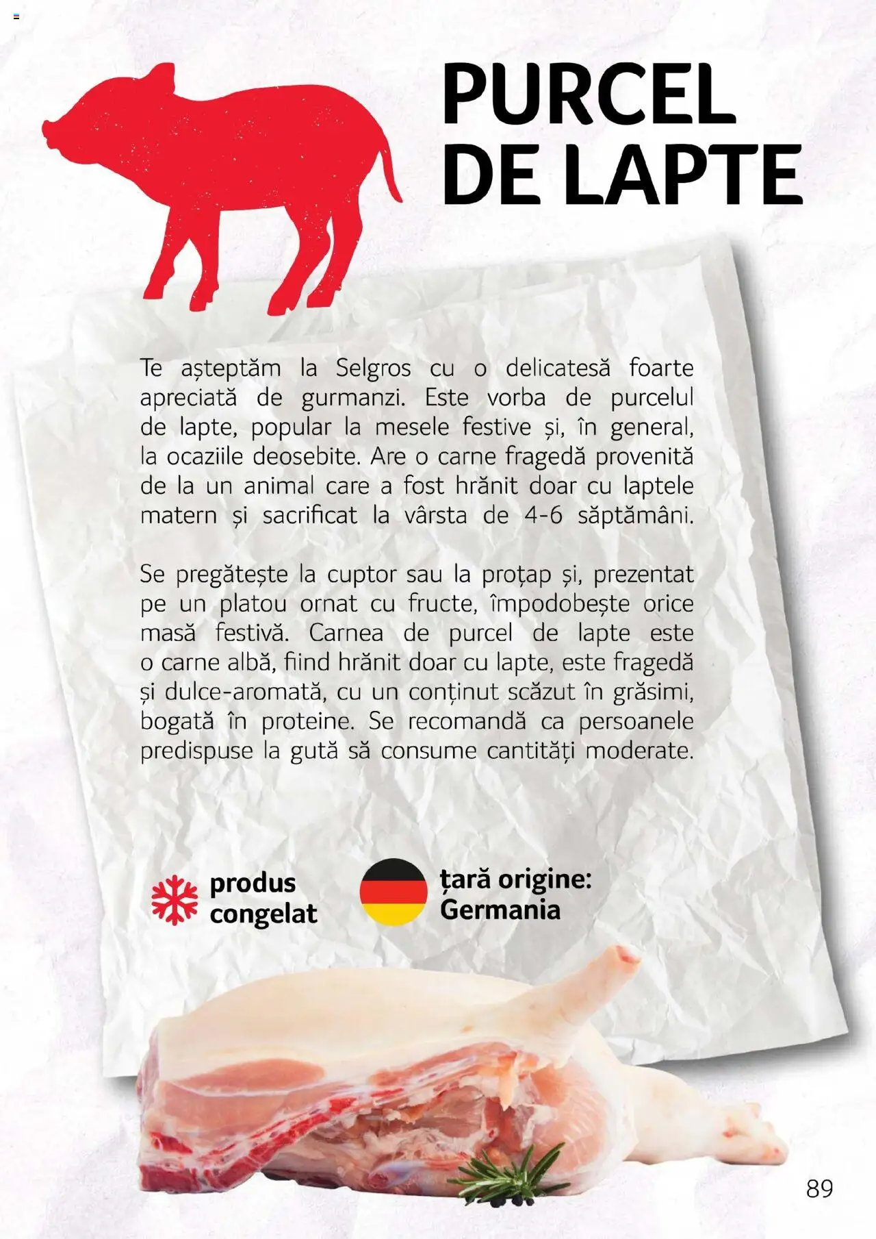Noul catalog Selgros – valabil de la 27.04.2023 | Pagină: 89 | Produse: Pungă, Cuptor, Masă, Lapte