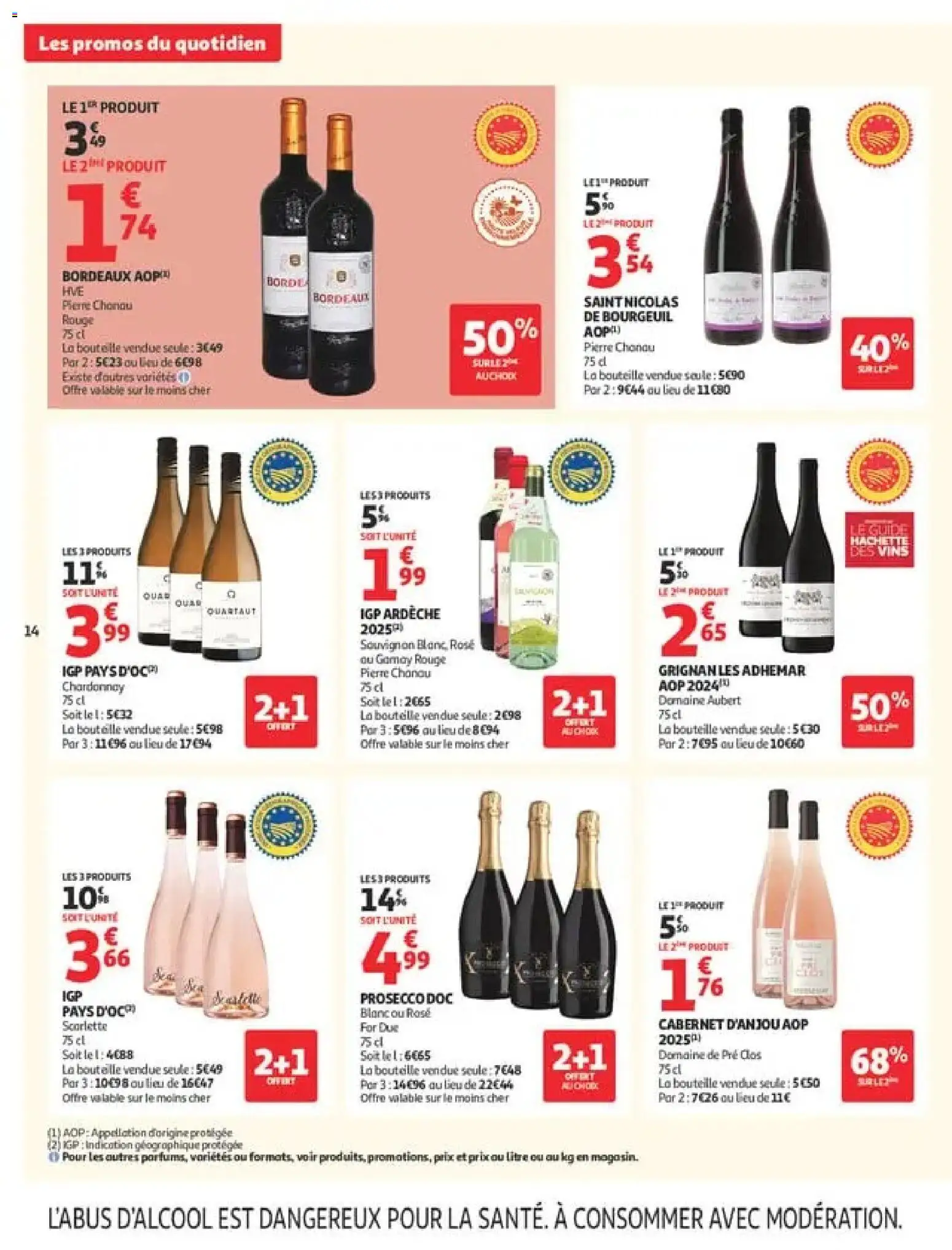 {H1} | Page: 14 | Produits: Prosecco, Bouteille