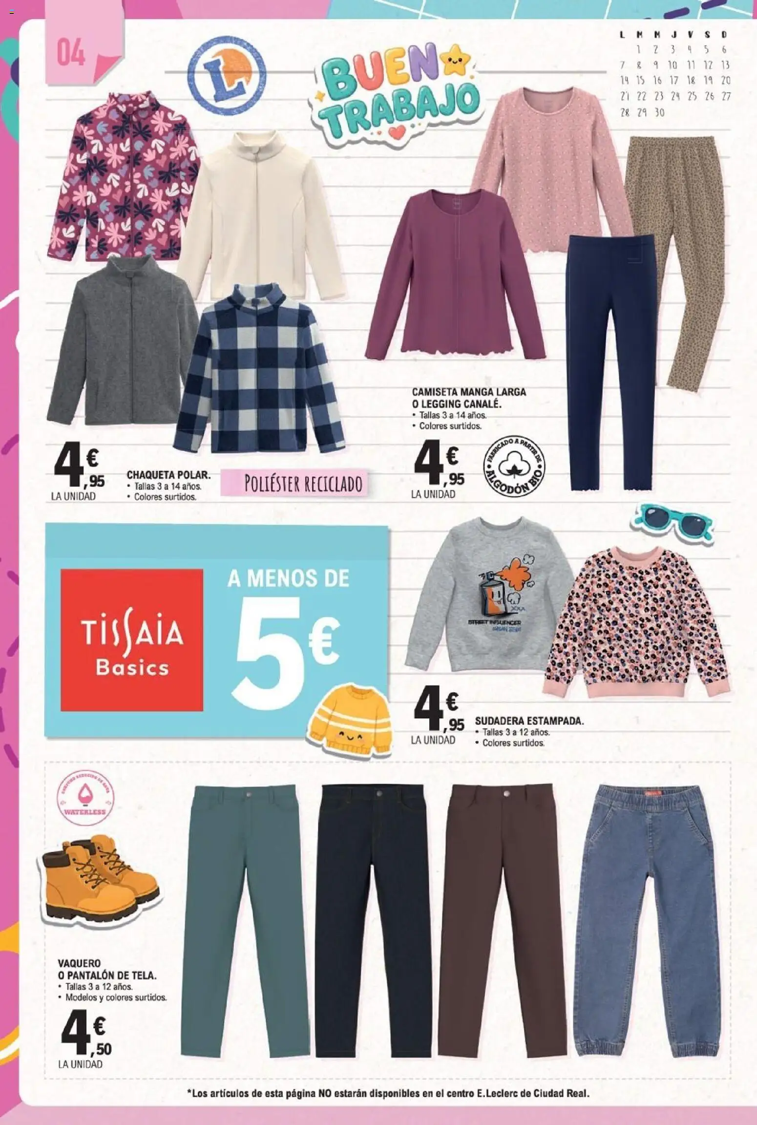 E.Leclerc Miranda de Ebro │ válido desde el 10/08/2026 | Página: 4 | Productos: Sudadera, Chaqueta, Algodón