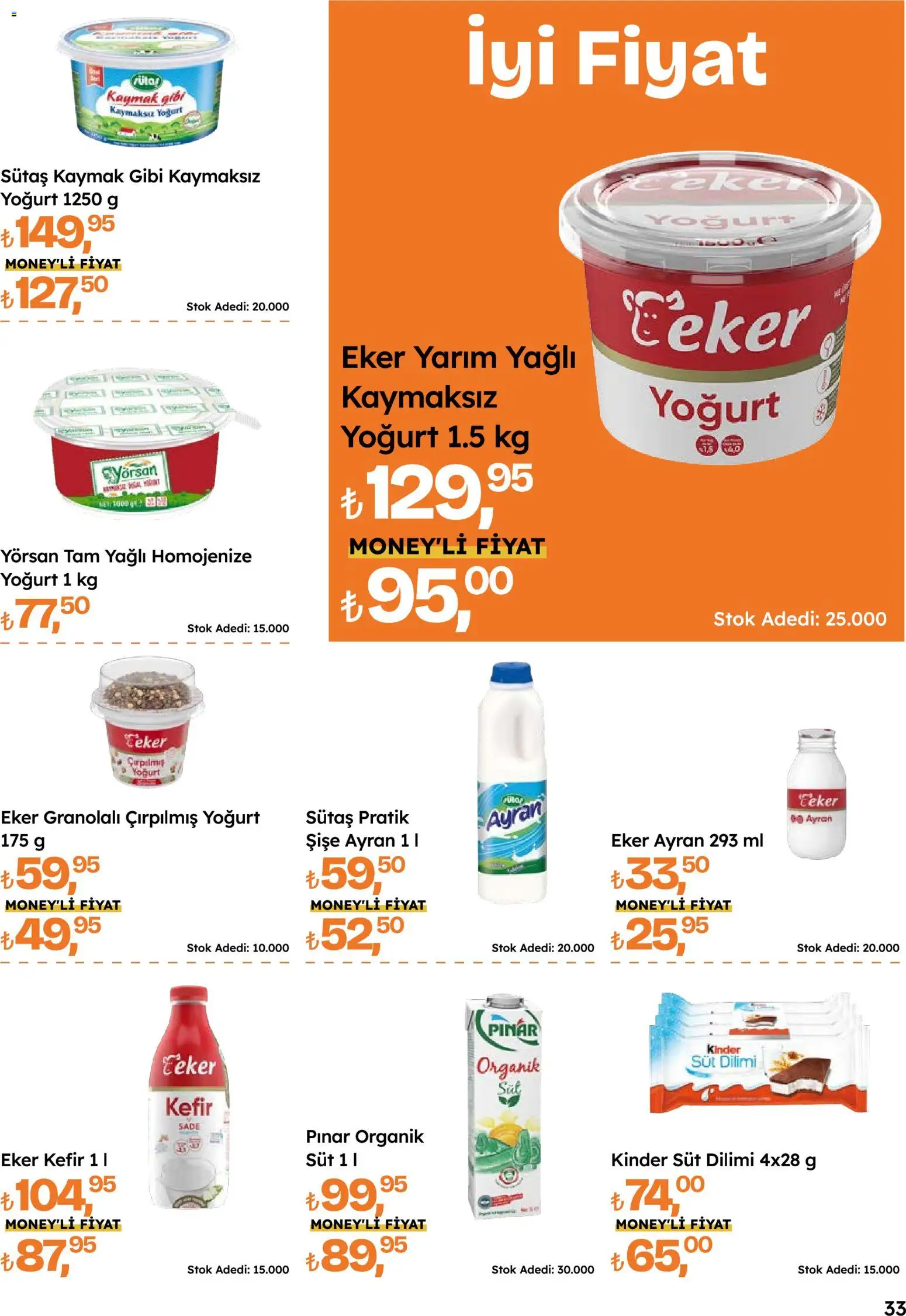 Migros Katalog - 5M Migroskop Dijital - 05 Ekim 2026 tarihinden itibaren geçerlidir | Sayfa: 33 | Ürünler: Kefir, Süt, Yoğurt