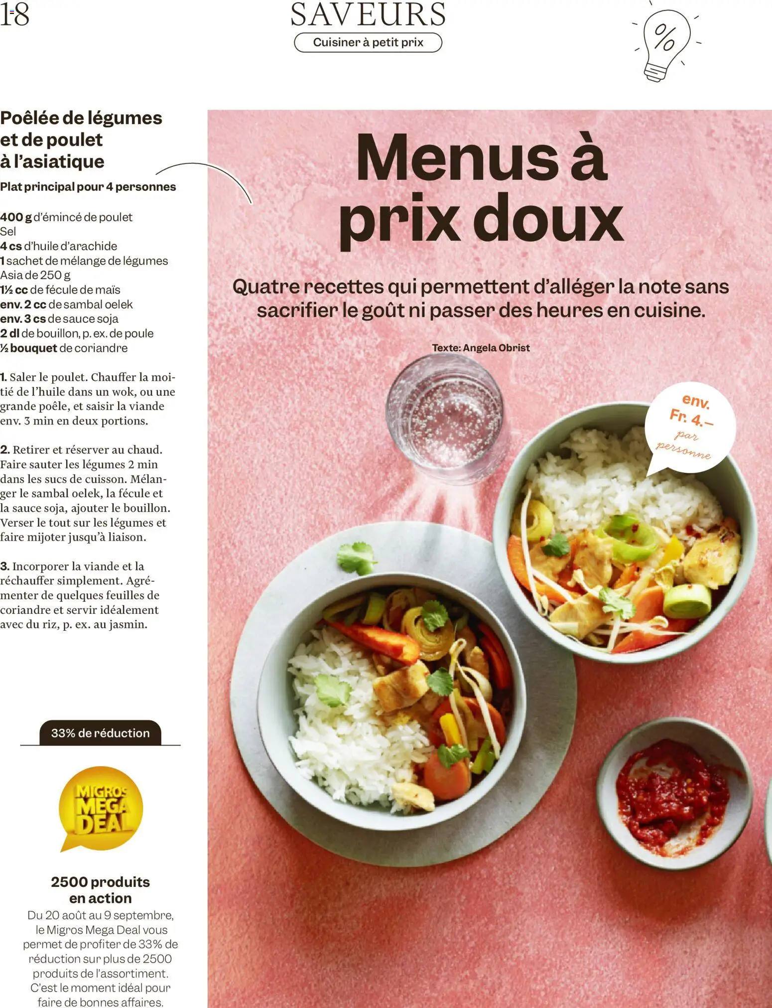 Migros aktionen Magazine FR – gültig ab 19.08.2026 | Seite: 18
