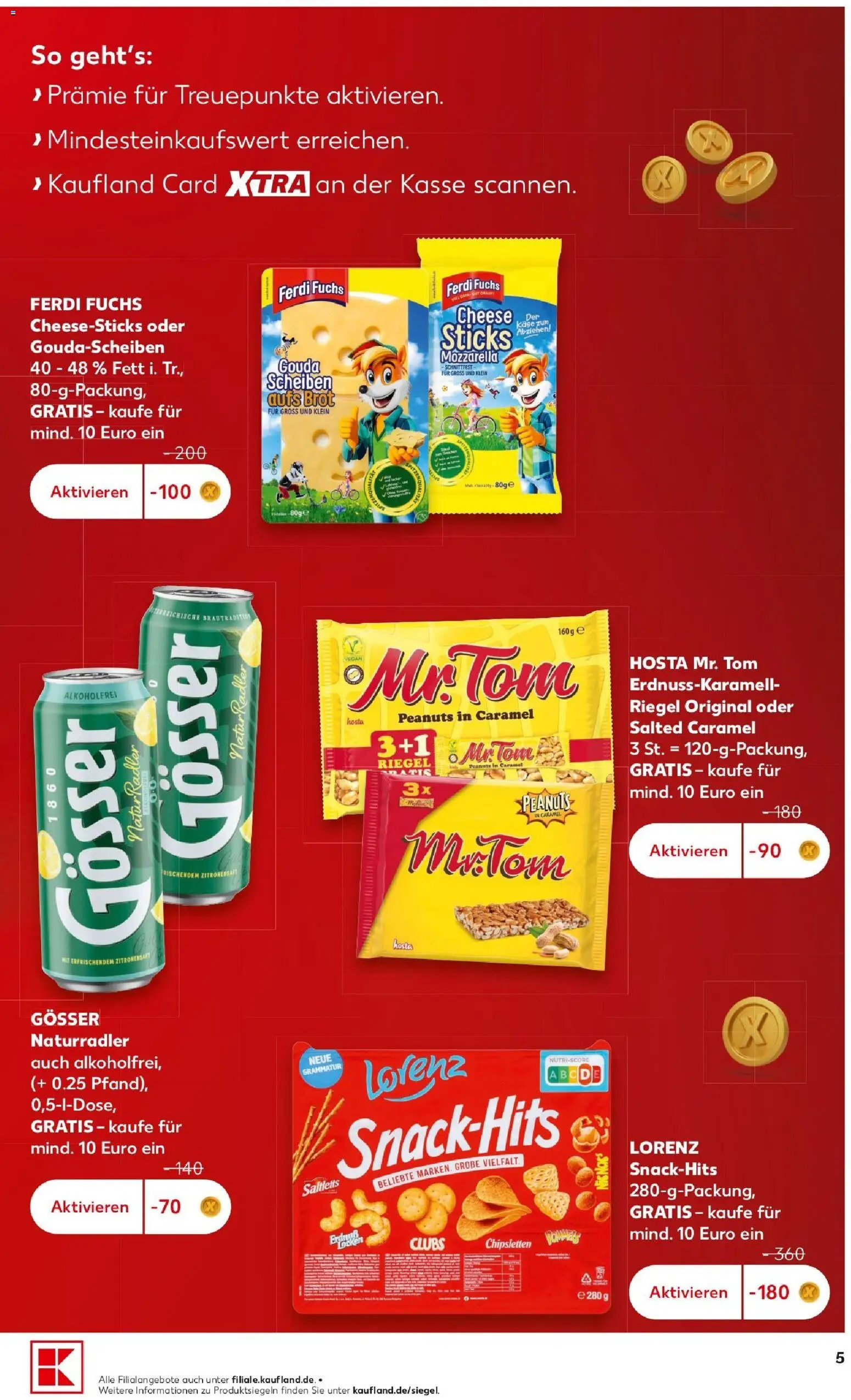 Kaufland Prospekt – gültig ab 03.09.2026 | Seite: 5 | Produkte: Mozzarella, Gouda, Radler, Brot