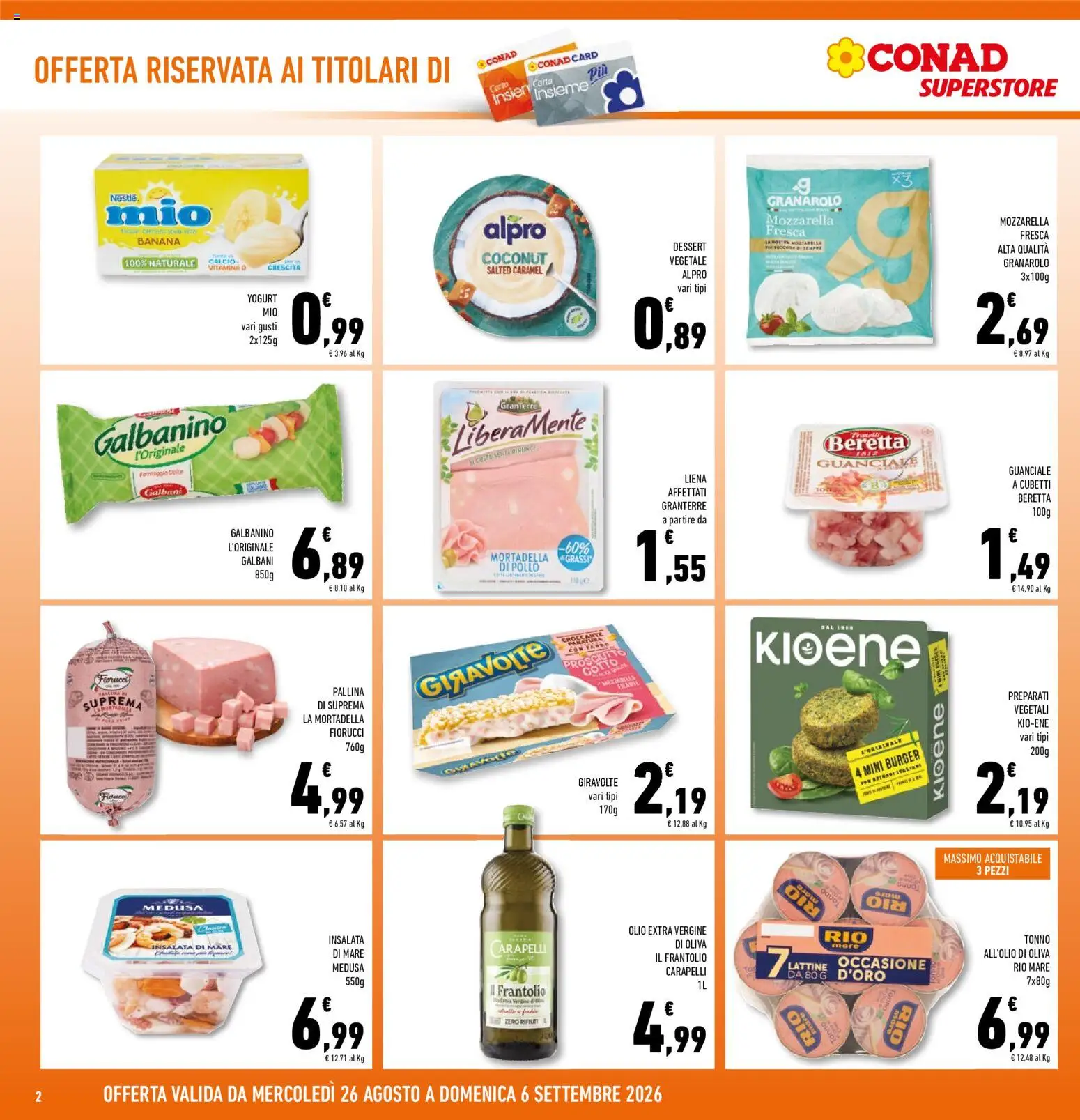 Volantino Conad del 26/08/2026 | Pagina: 2