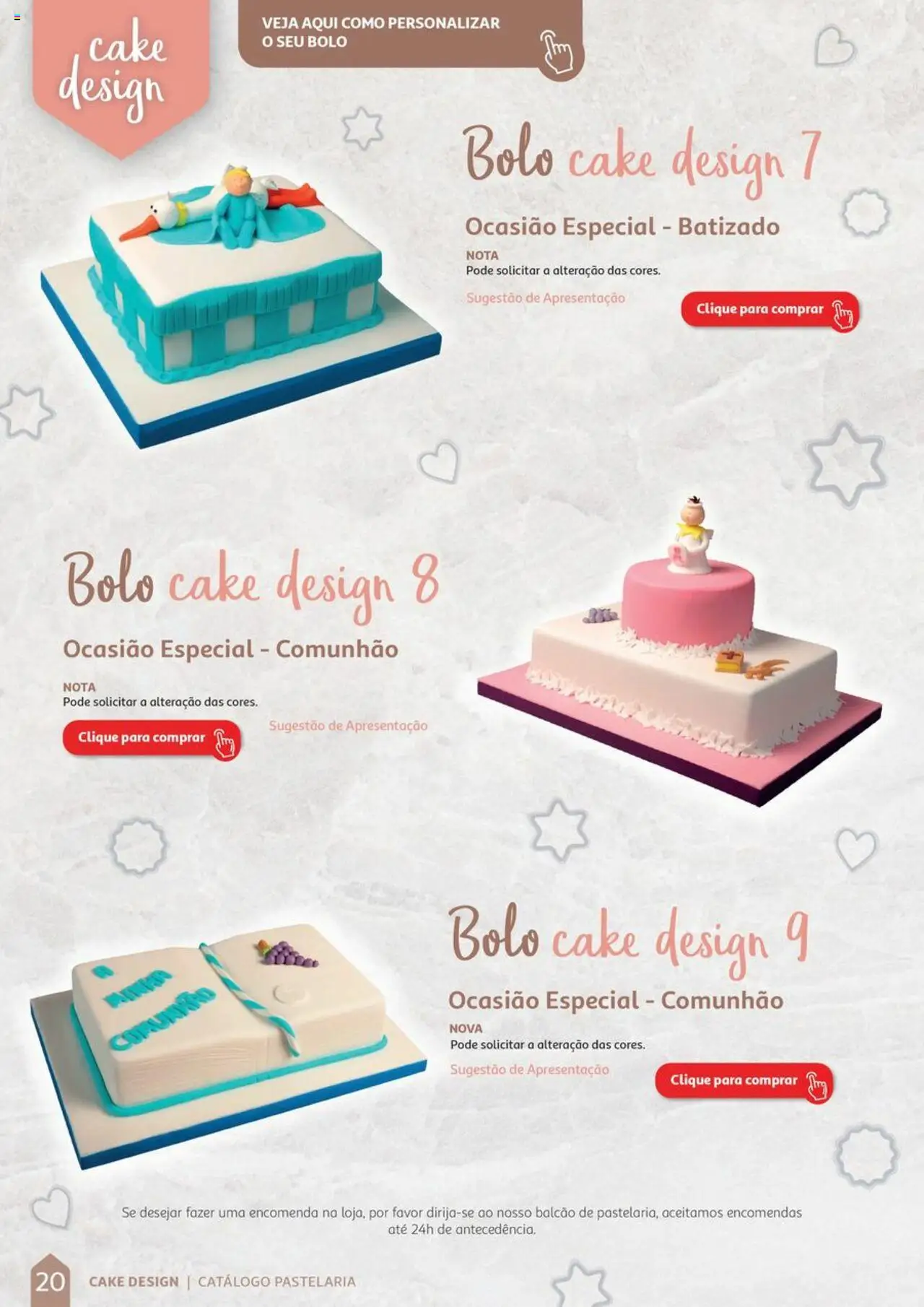 Auchan Catálogo de Pastelaria │ válido de 08/04/2024 | Página: 20 | Produtos: Bolo