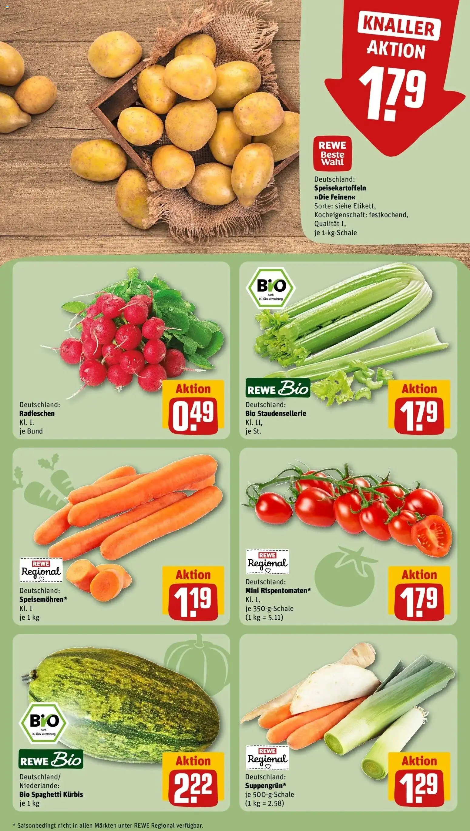REWE Prospekt ab 05.10.2026 zum Blättern » Angebote | Seite: 7 | Produkte: Spaghetti, Kürbis