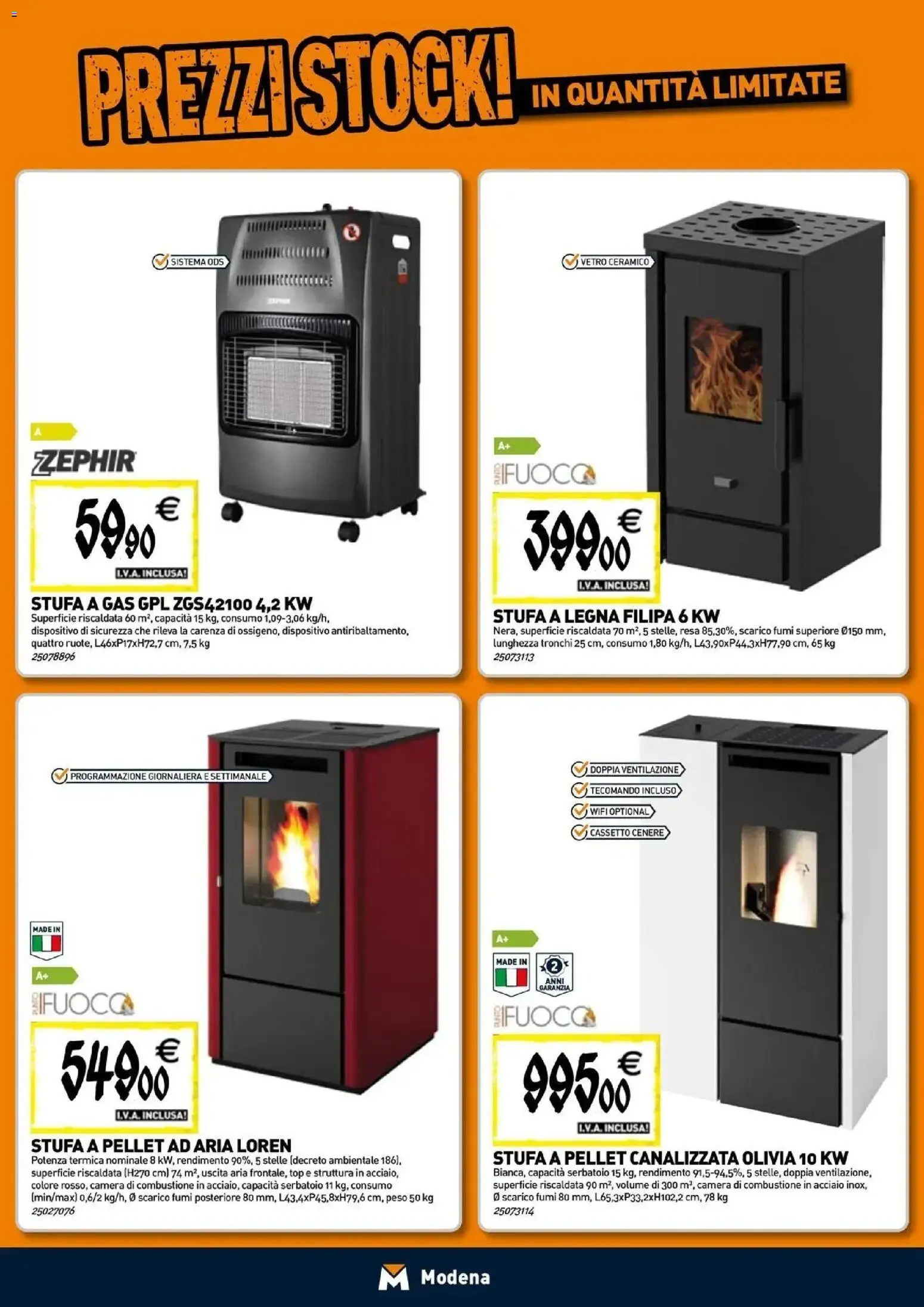 Nuovo TECNOMAT - Straordinari prezzi stock! dal 24/09/2026 > offerte anteprima 🛍️ | Pagina: 8 | Prodotti: Pellet, Stufa a legna, Top, Stufa a gas