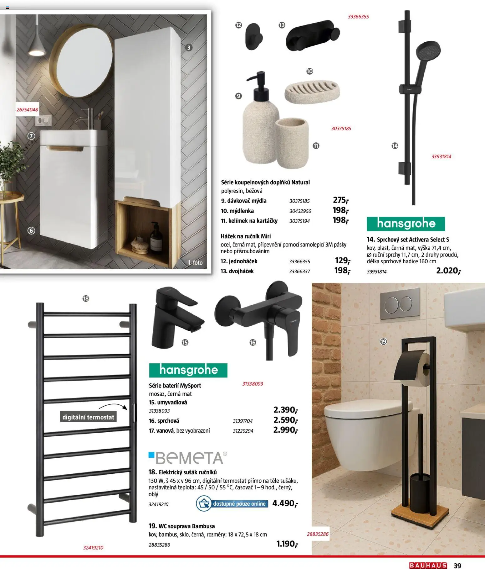 Katalog Sanita od 29.09.2026 | Strana: 39 | Produkty: Ručník, Dávkovač, Wc, Časovač