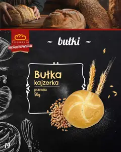 Pogląd oferty "Topaz Gazetka - Piekarnia Sokołowska" - ważna od 01.02.2026 | Strona: 14 | Produkty: Piekarnia, Bułka
