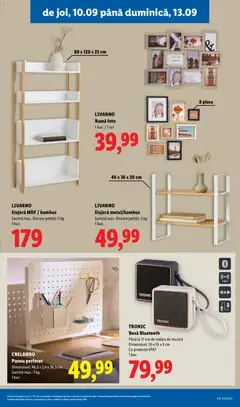 Ofertele Lidl valabile de la 07.09.2026 | Pagină: 67 | Produse: Speaker, Boxă Bluetooth, Etajeră, Max1