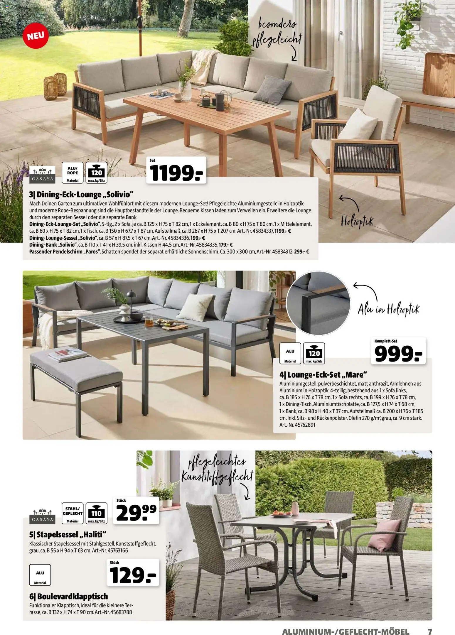 Hagebau Gartenjahr gültig ab 13.03.2026 | Seite: 7 | Produkte: Kissen, Sofa, Sessel