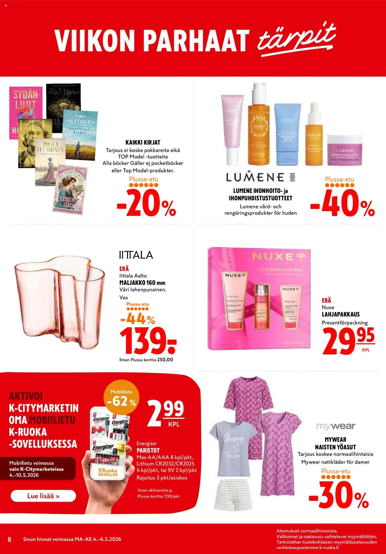 K-Citymarket tarjoukset – voimassa 04.05.2026 alkaen | Sivu: 8