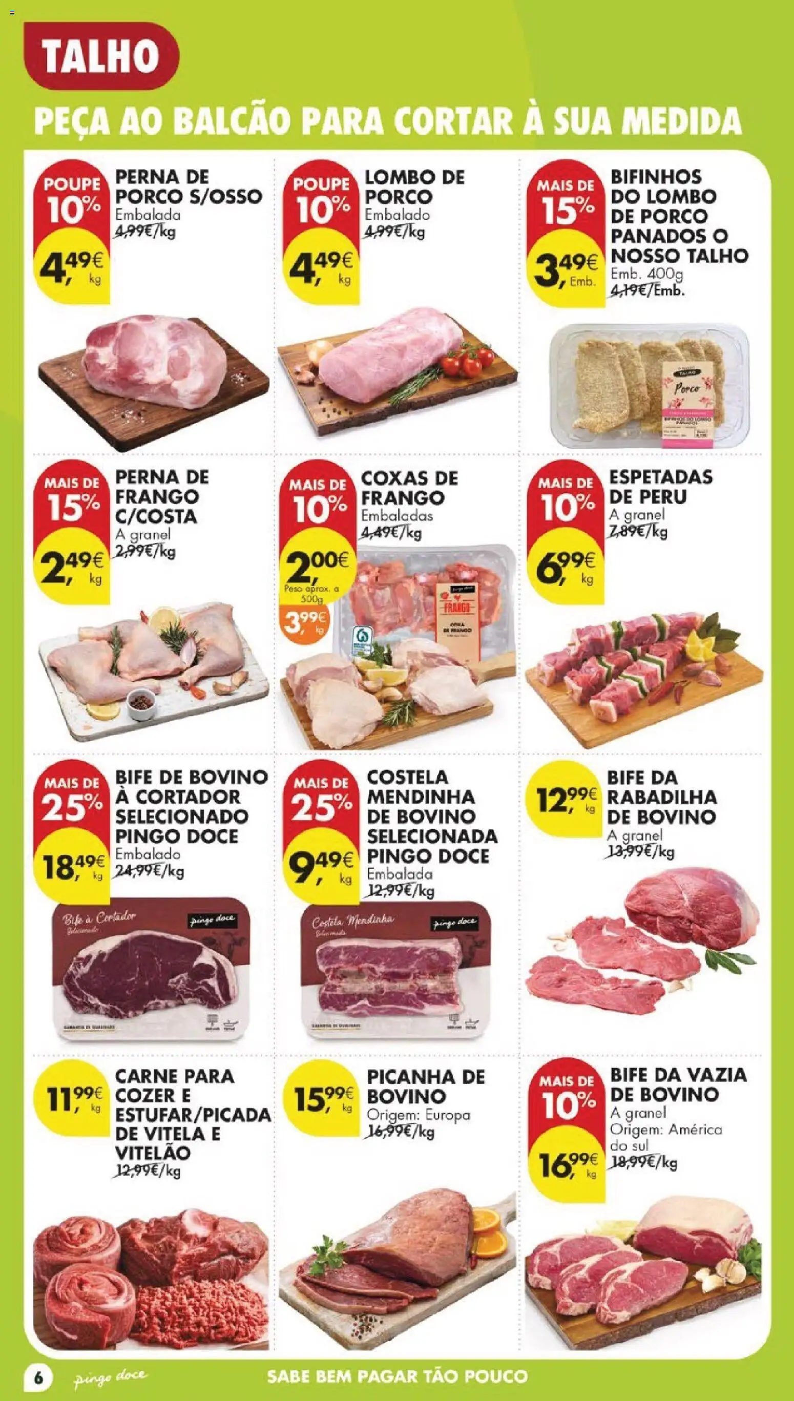 Pingo Doce folheto │ válido de 19.05.2026 | Página: 6 | Produtos: Vitela, Cortador, Peru, Carne