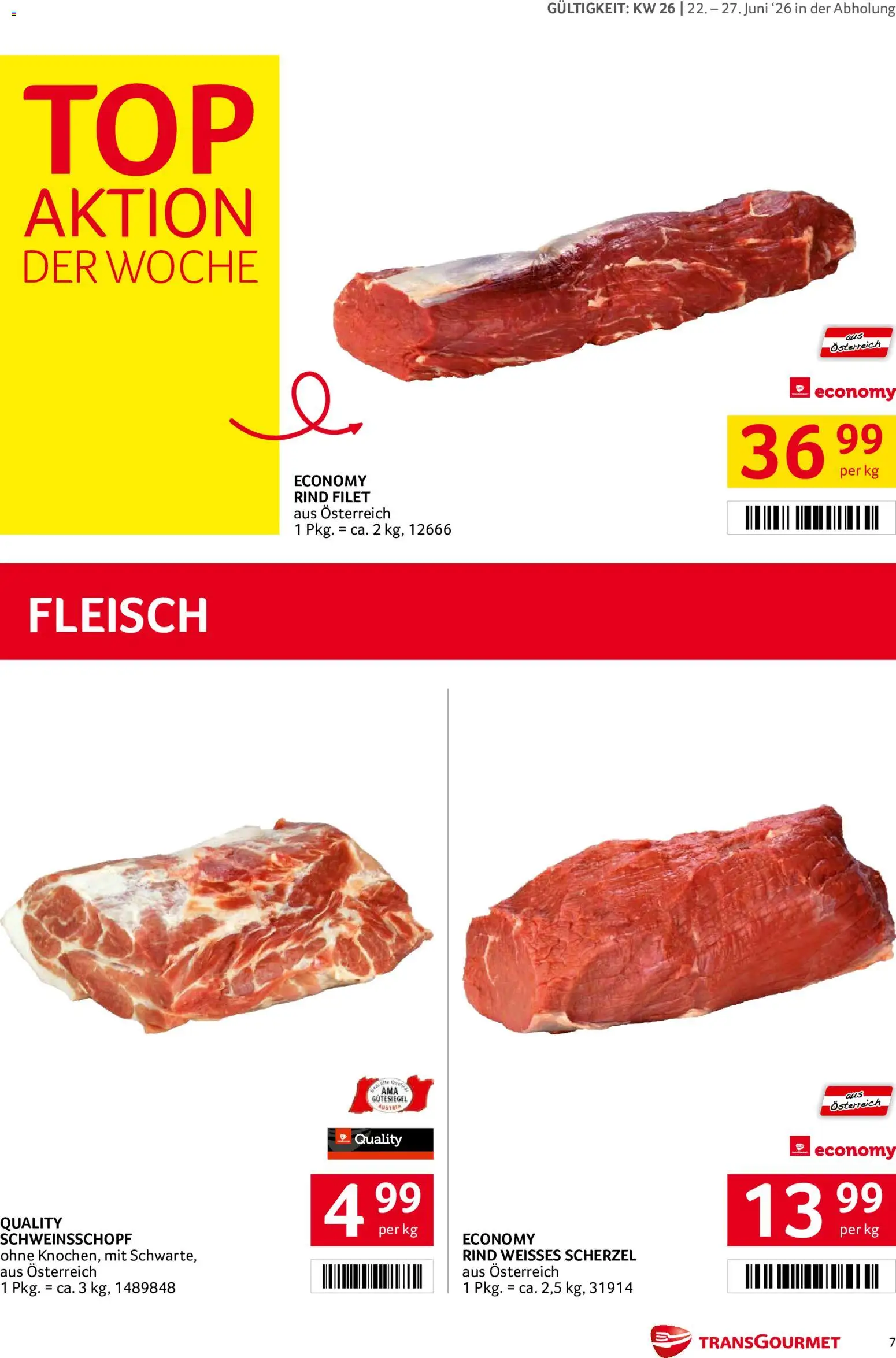 Transgourmet Flugblatt gültig ab 22.06.2026 | Seite: 7